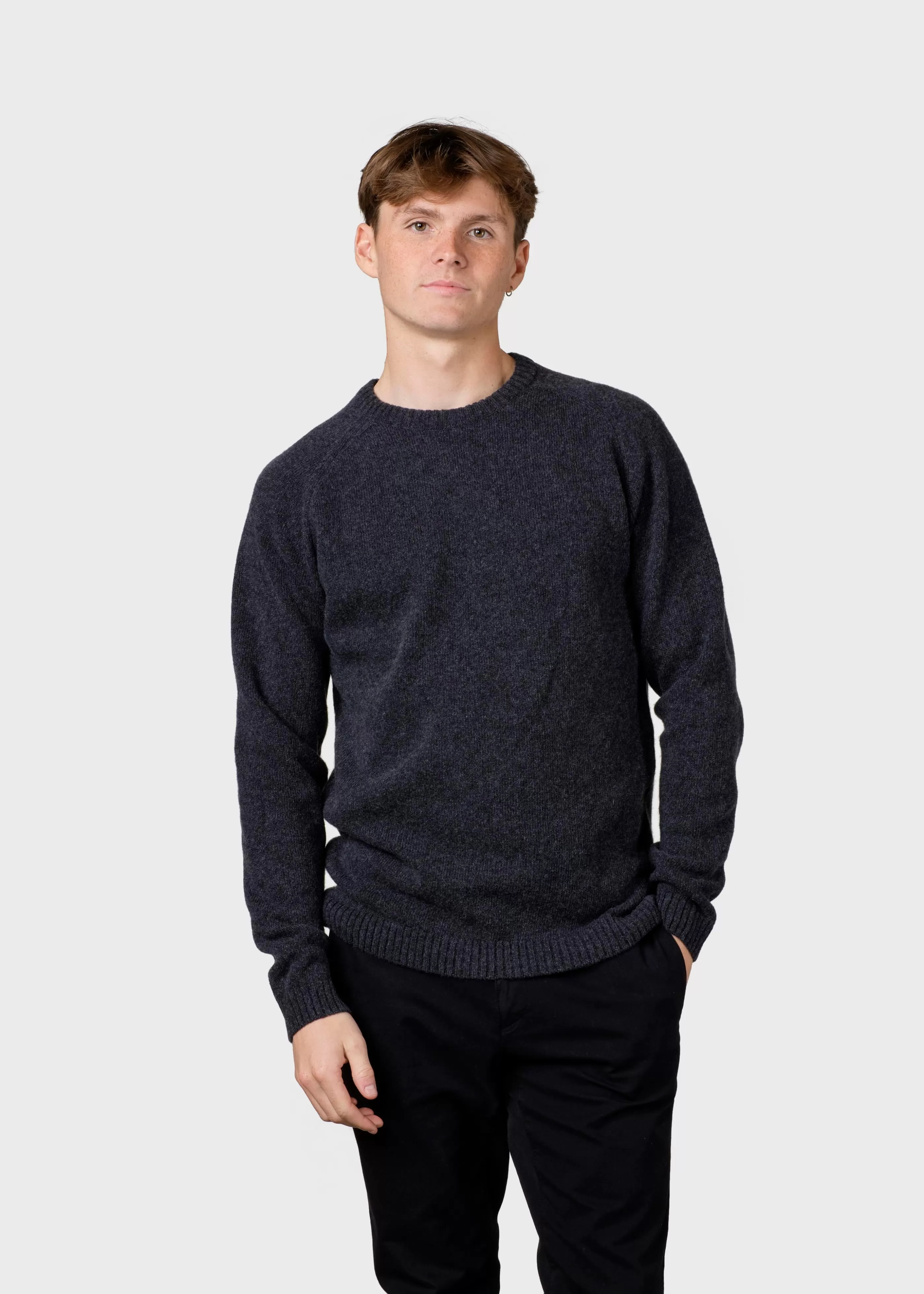 Klitmoller Collective Ole knit - Anthracite- Strick