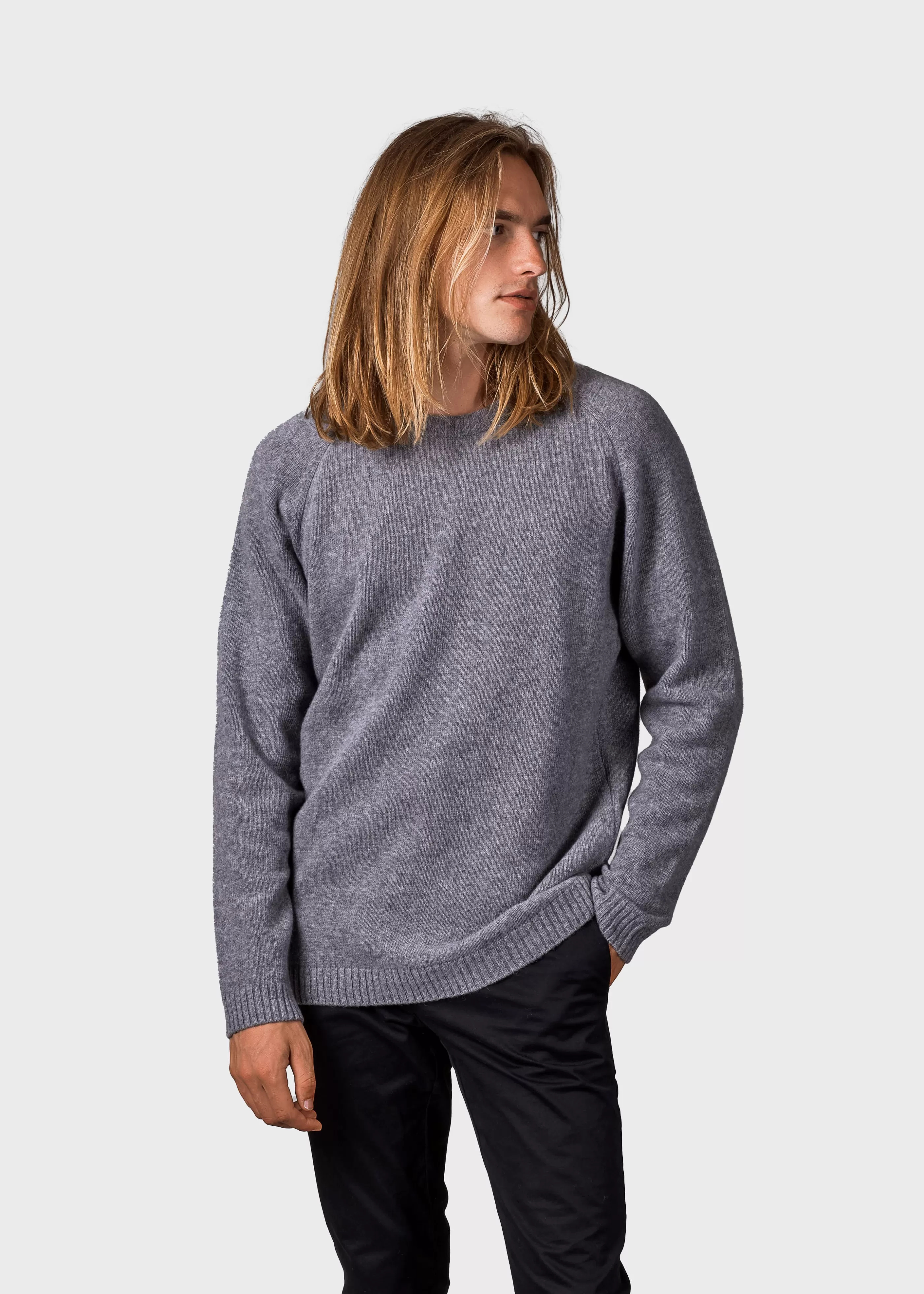 Klitmoller Collective Ole knit - Light grey- Strick