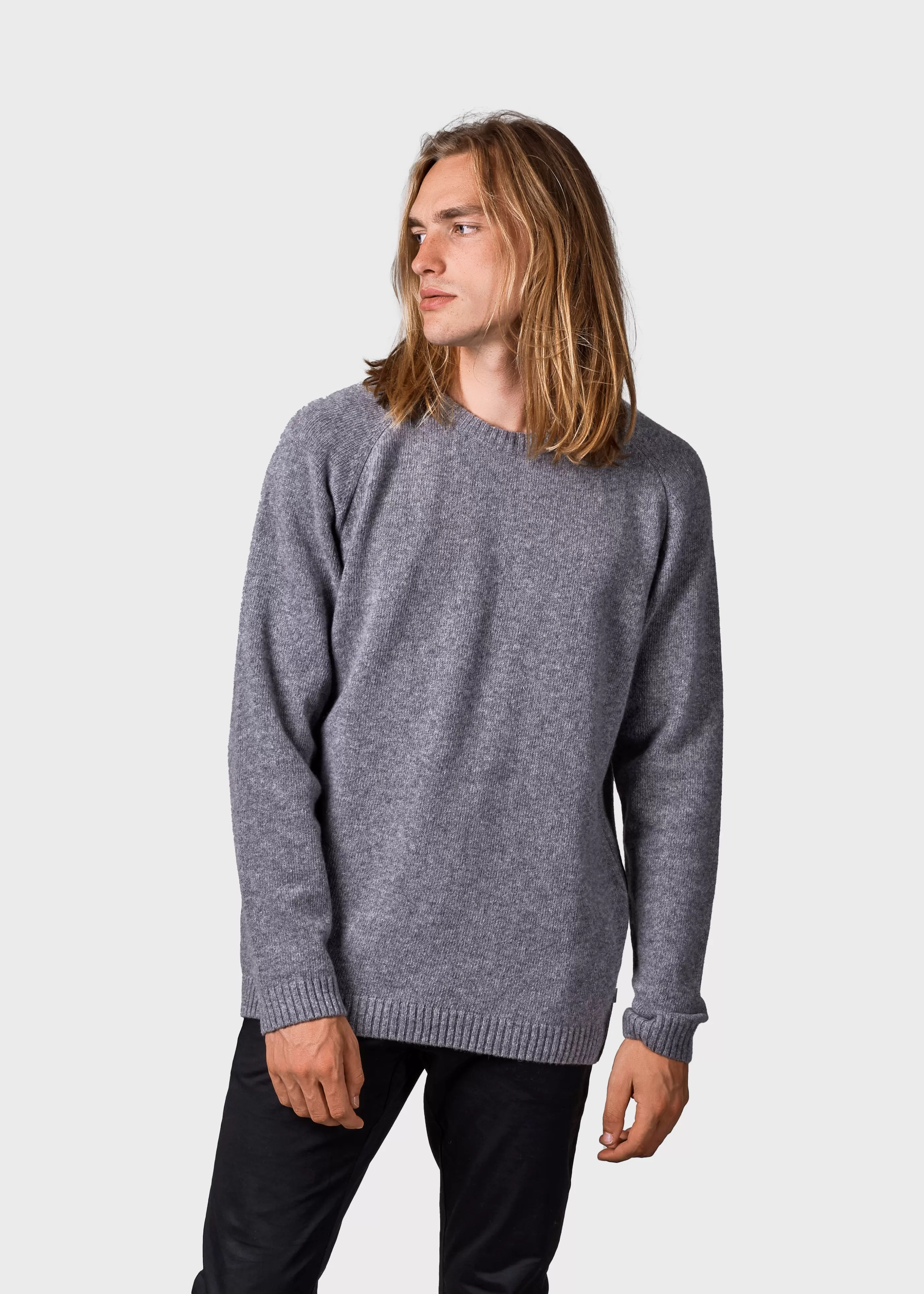 Klitmoller Collective Ole knit - Light grey- Strick