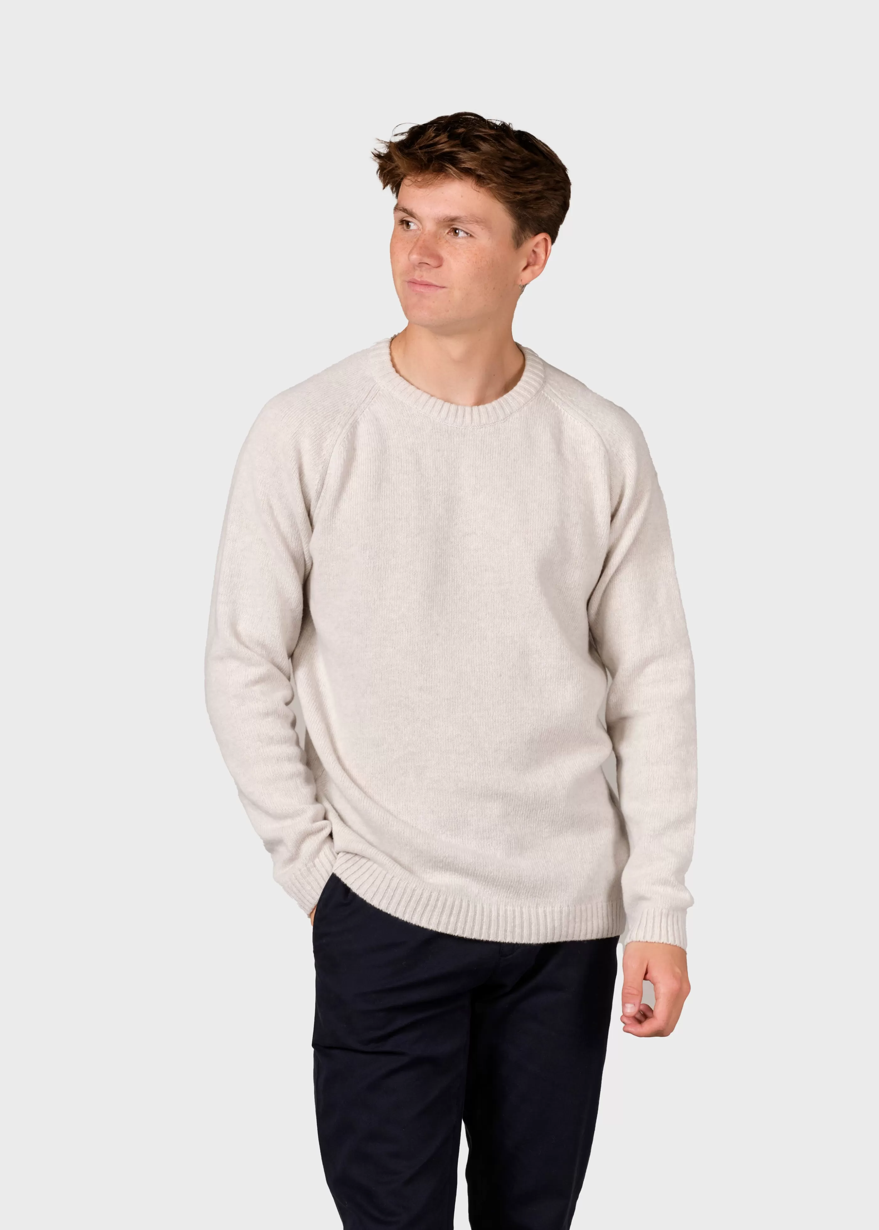 Klitmoller Collective Ole knit - Pastel grey- Strick