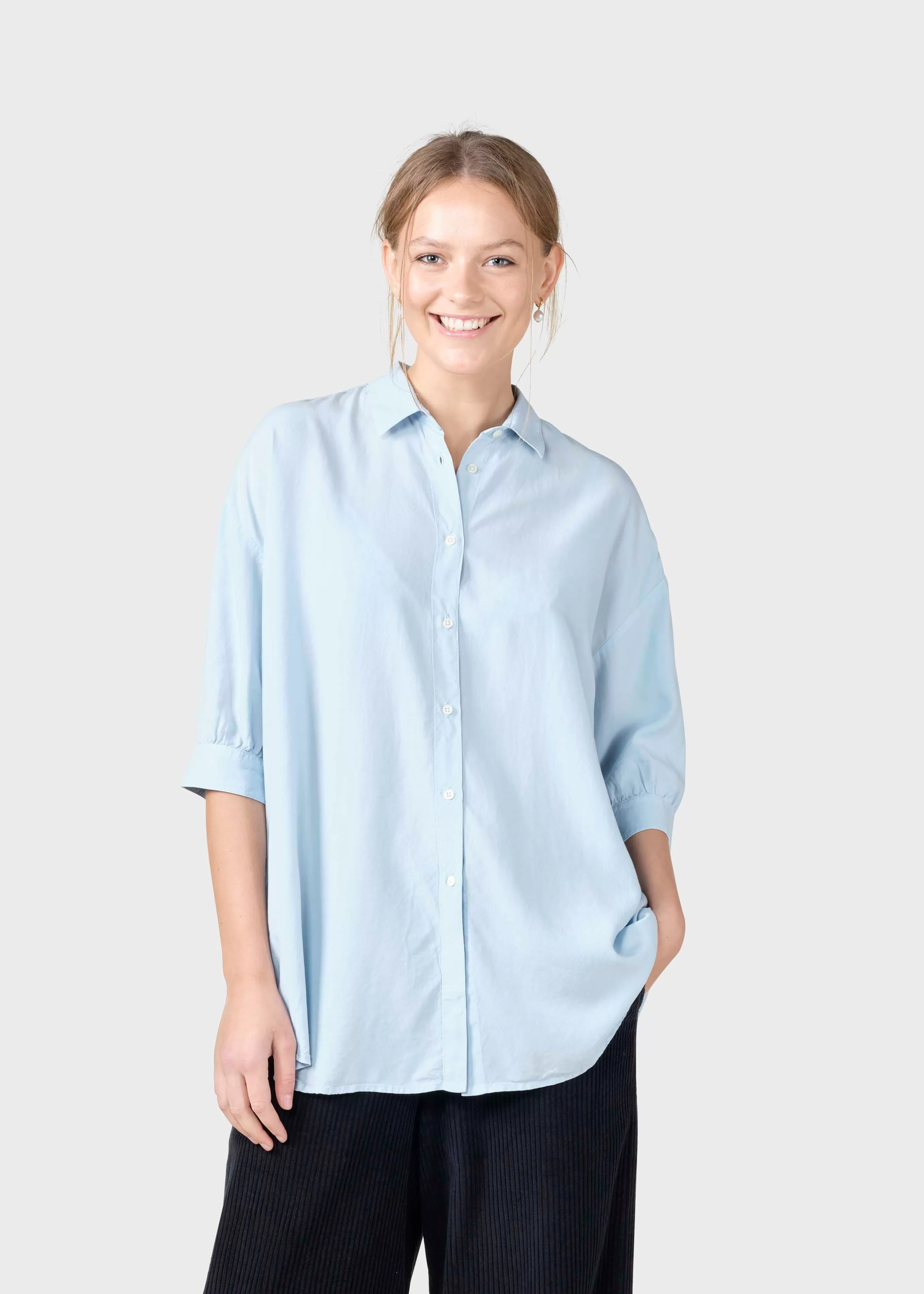 Klitmoller Collective Oline shirt - Light blue- Hemden