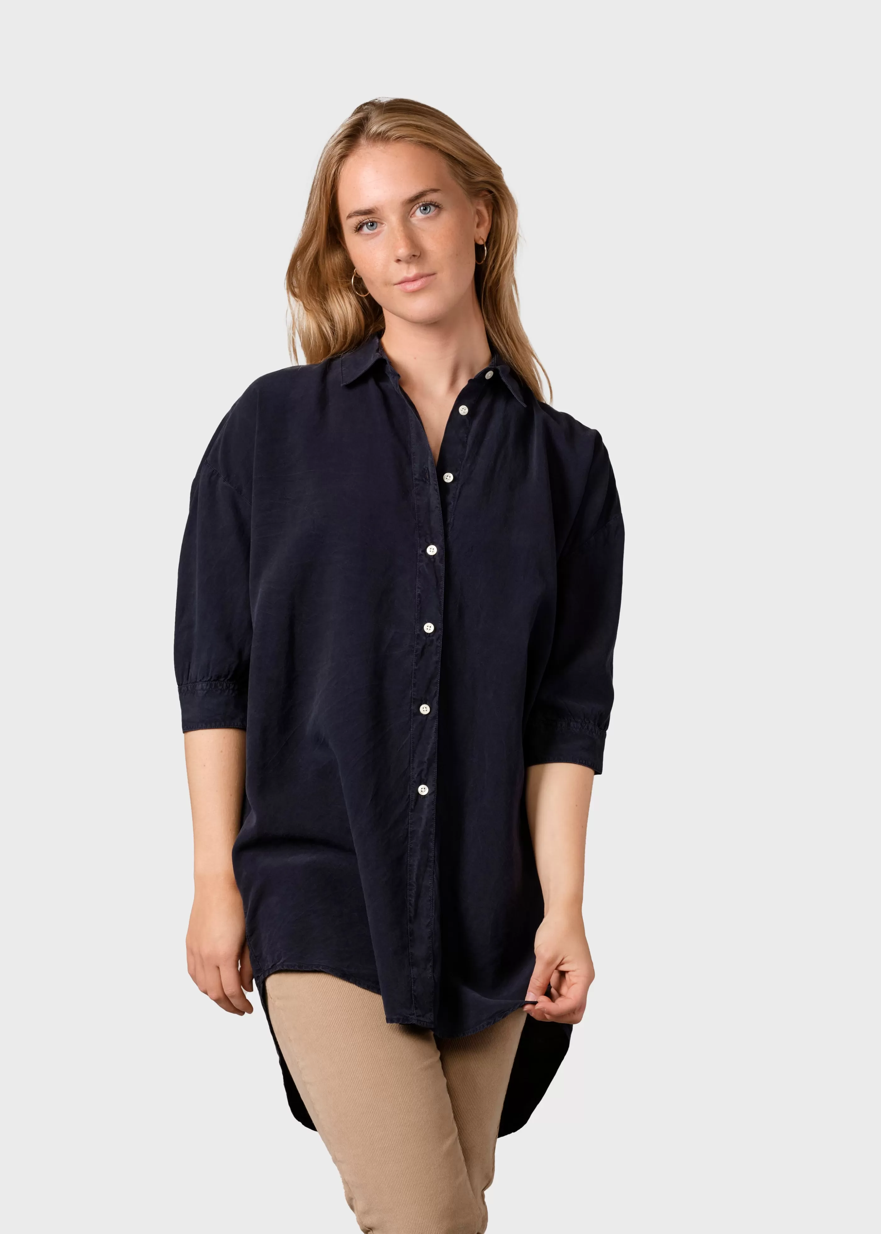 Klitmoller Collective Oline shirt - Navy- Hemden