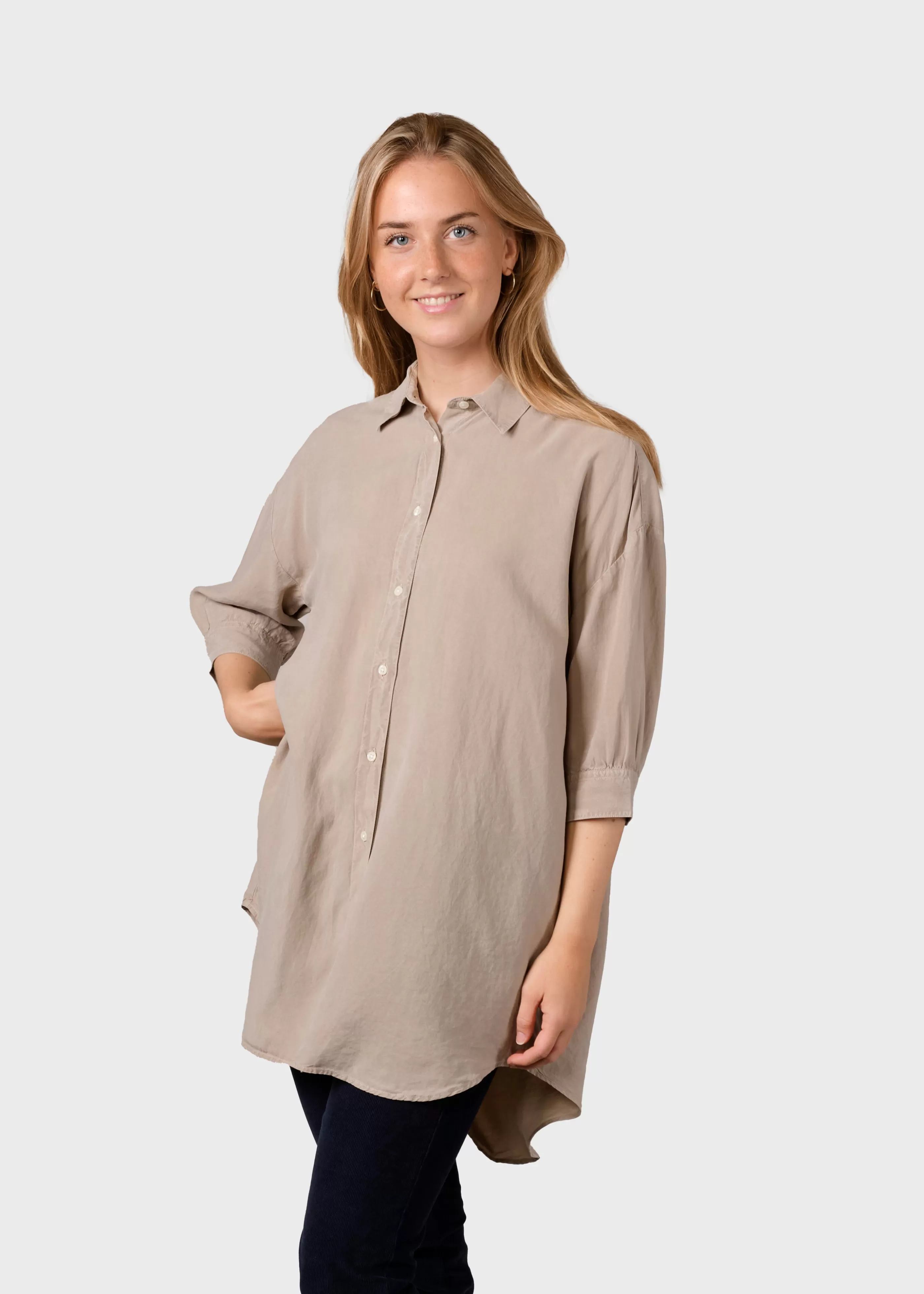 Klitmoller Collective Oline shirt - Sand- Hemden