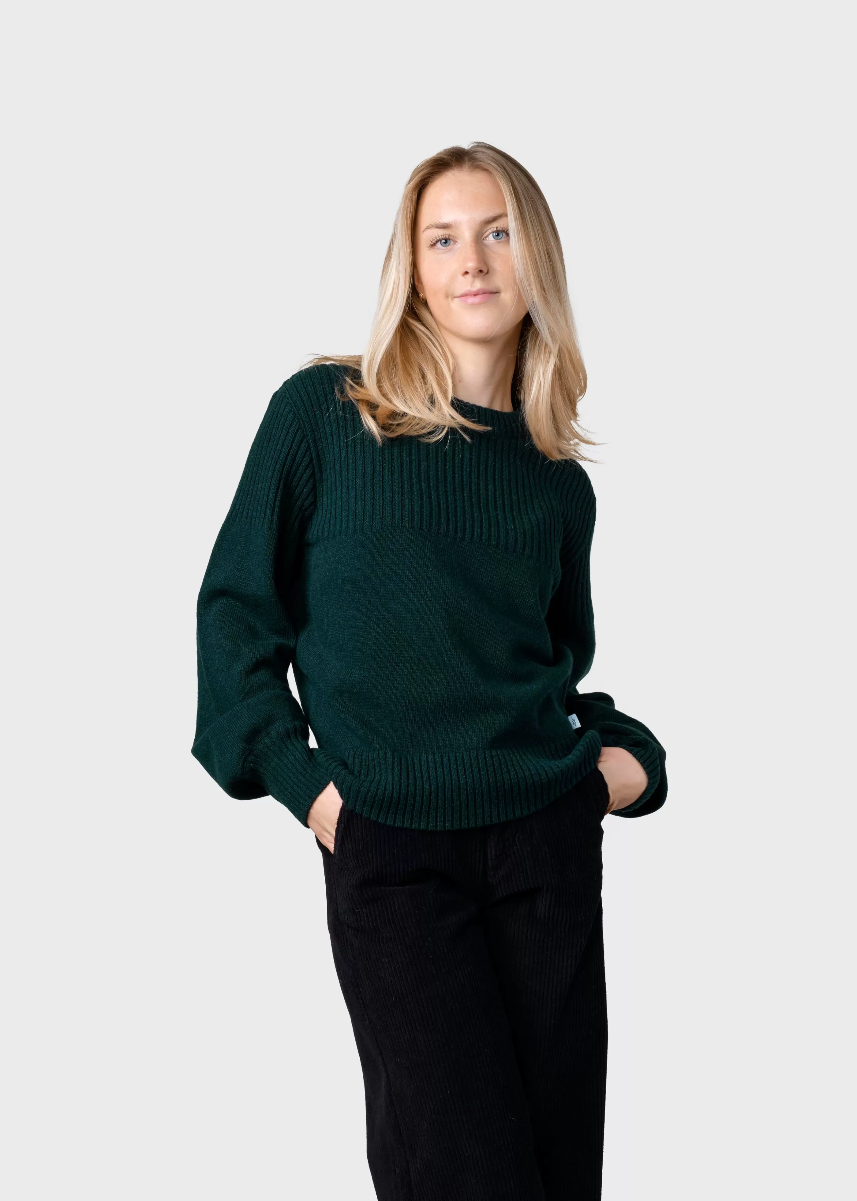 Klitmoller Collective Rachel knit - Moss Green- Strick