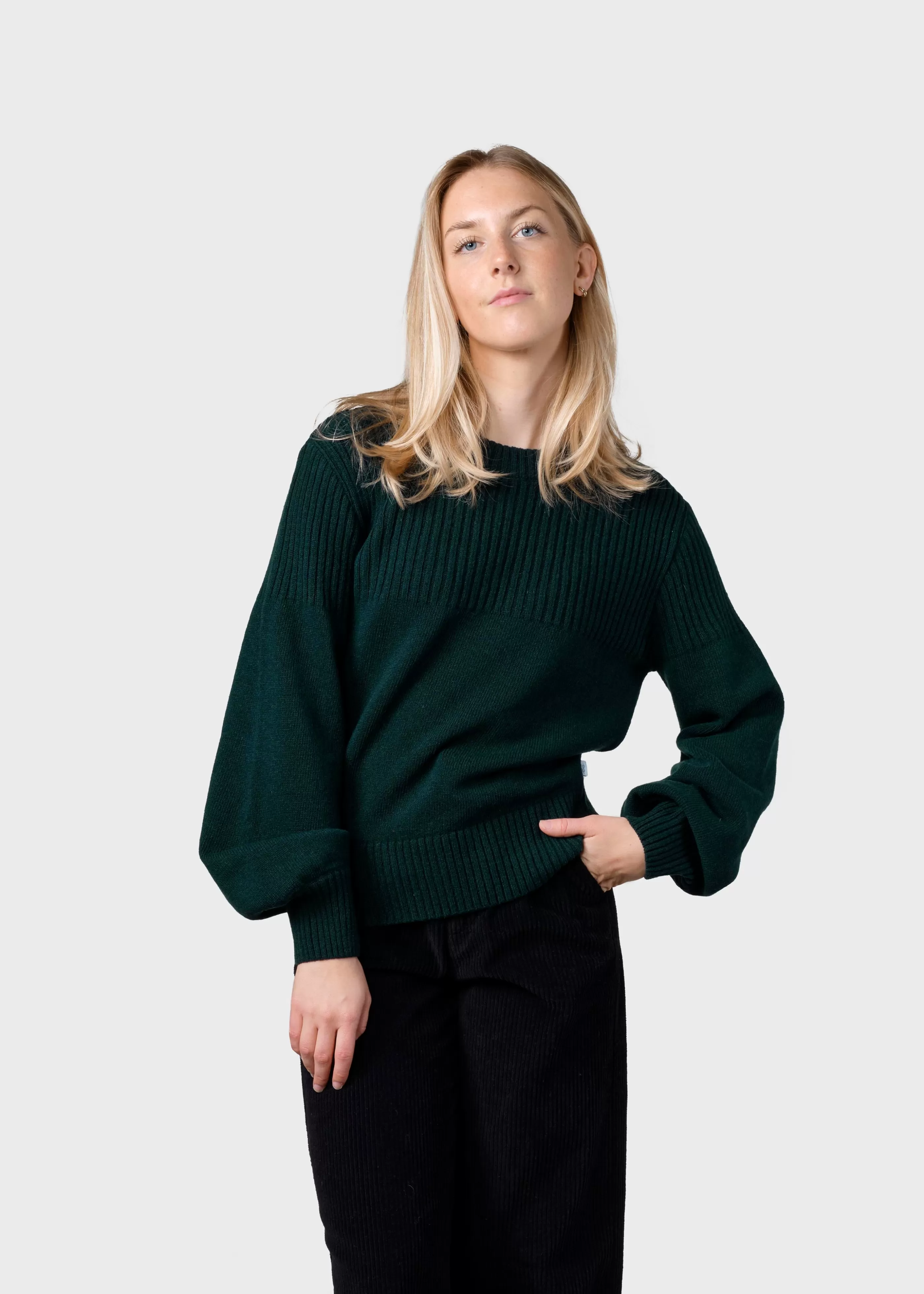 Klitmoller Collective Rachel knit - Moss Green- Strick