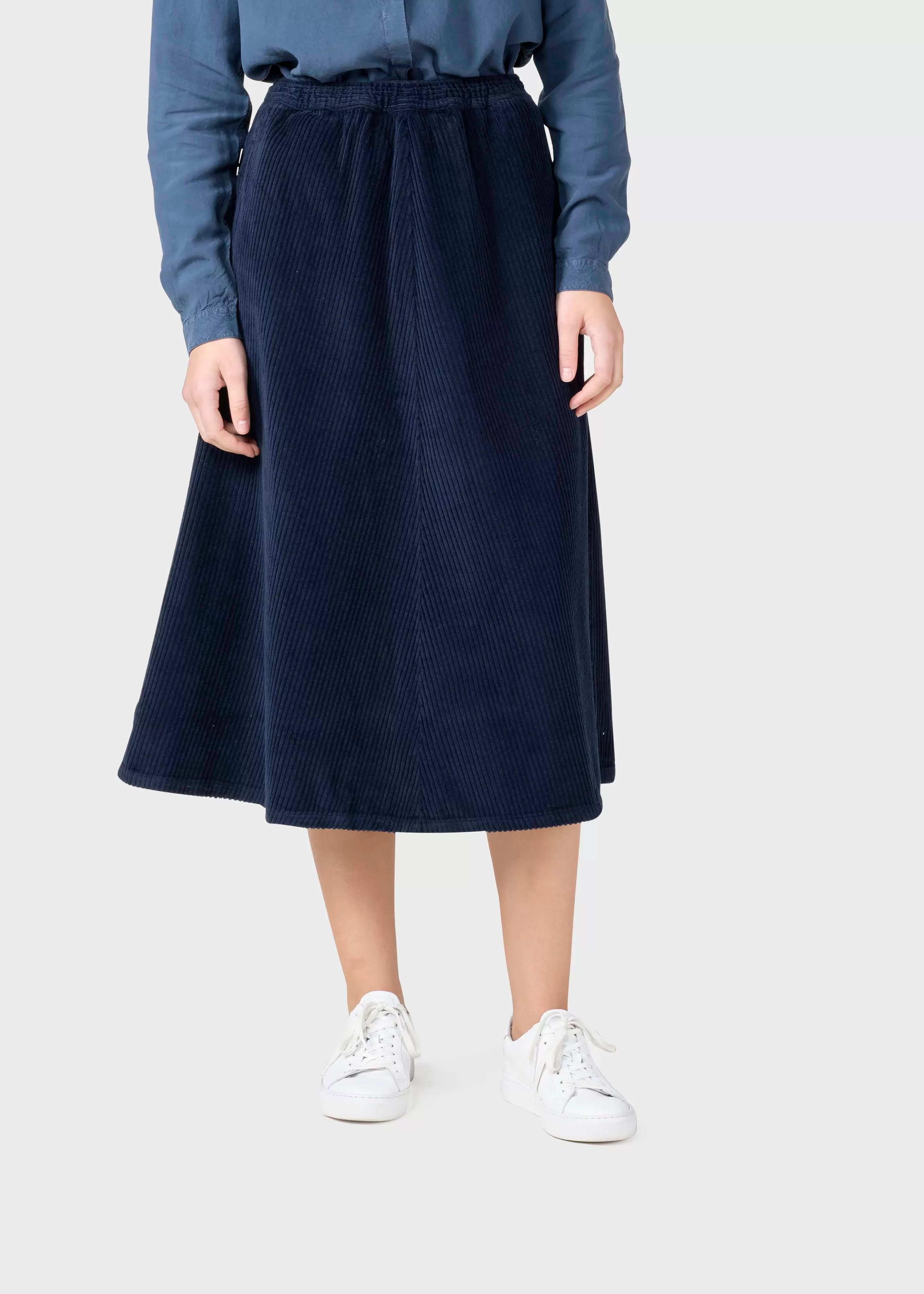 Klitmoller Collective Ramona cord skirt - Navy- Röcke