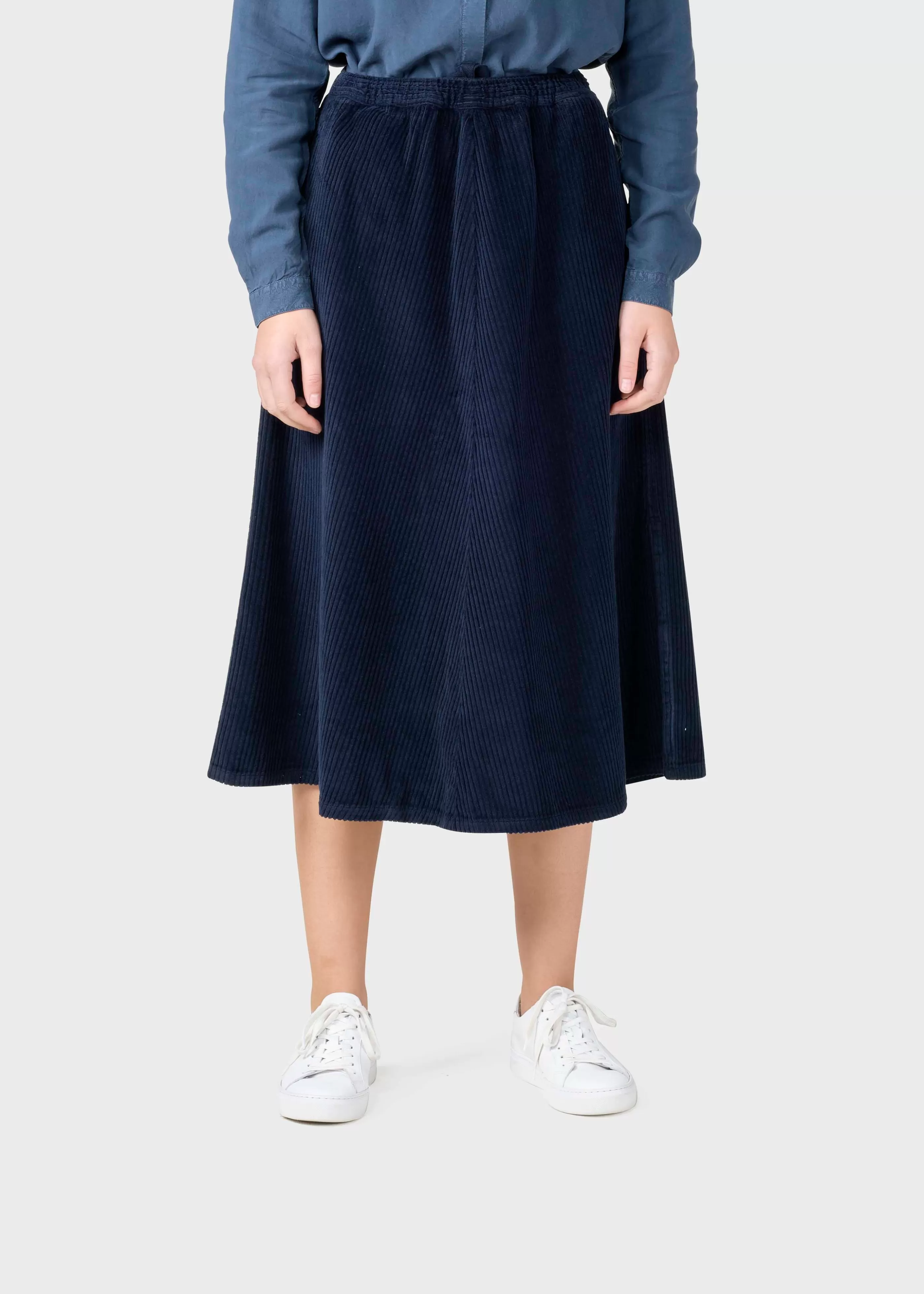 Klitmoller Collective Ramona cord skirt - Navy- Röcke