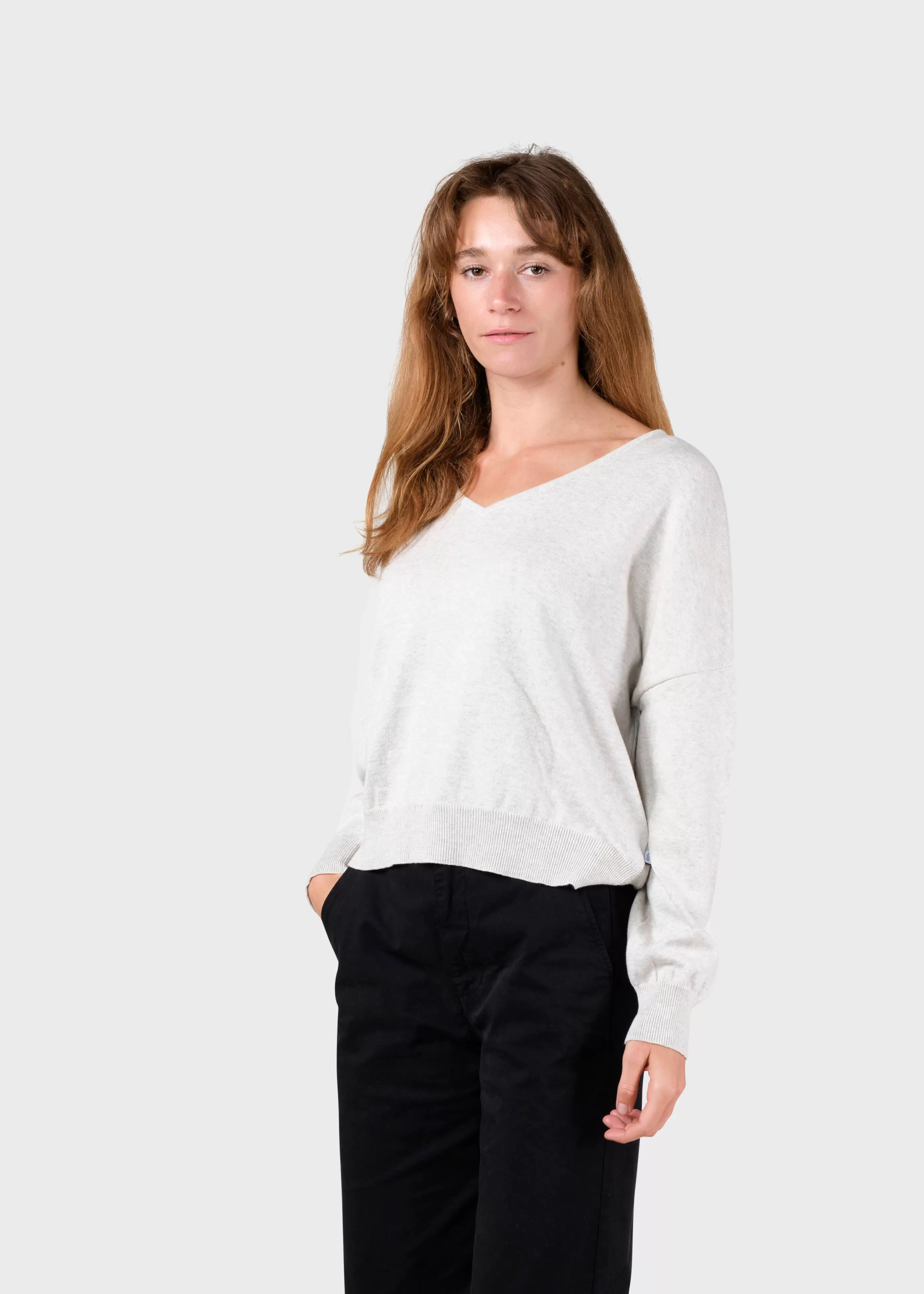 Klitmoller Collective Randi knit - Cream melange- Strick