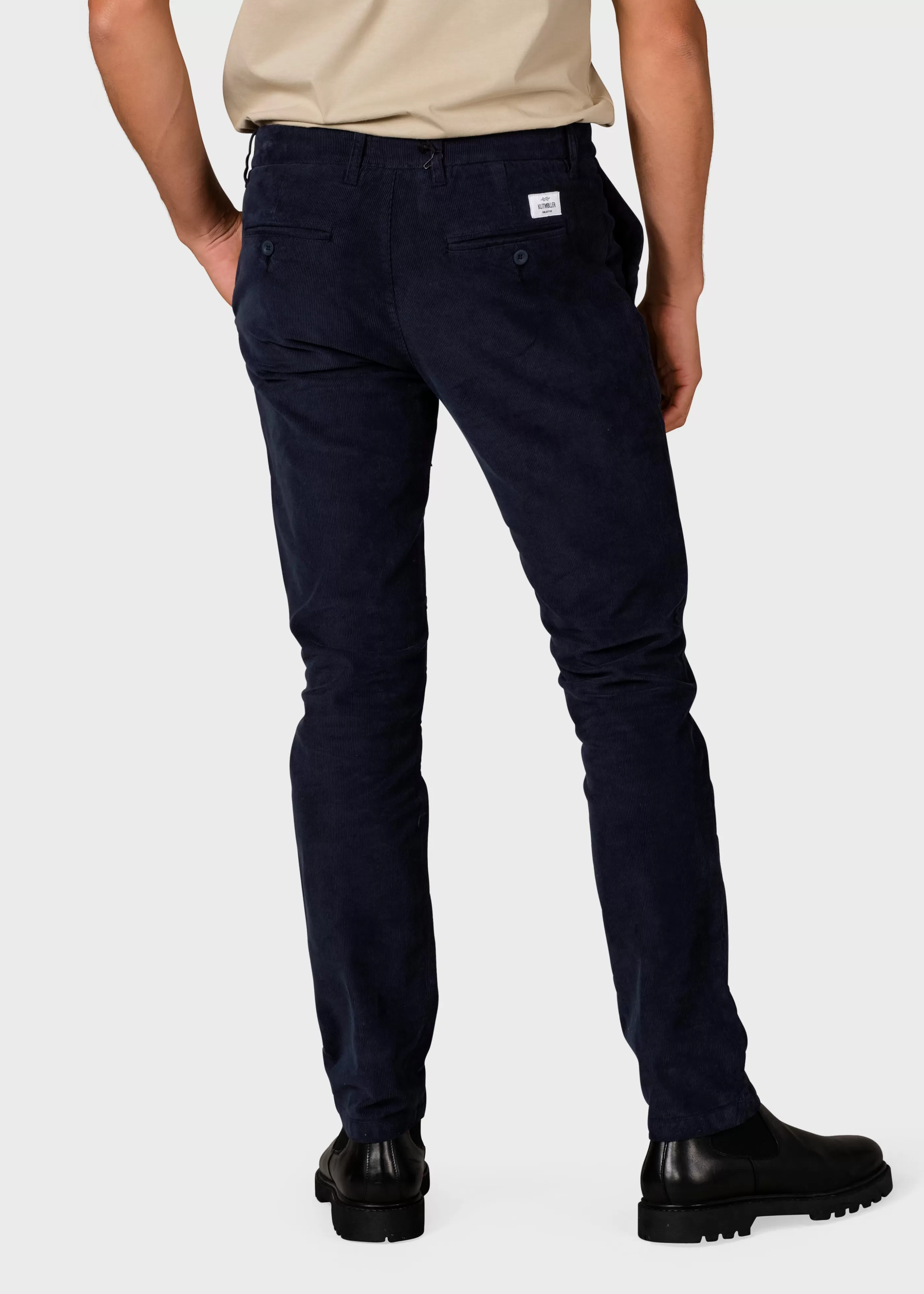 Klitmoller Collective Ras corduroy chino - Navy- Hosen