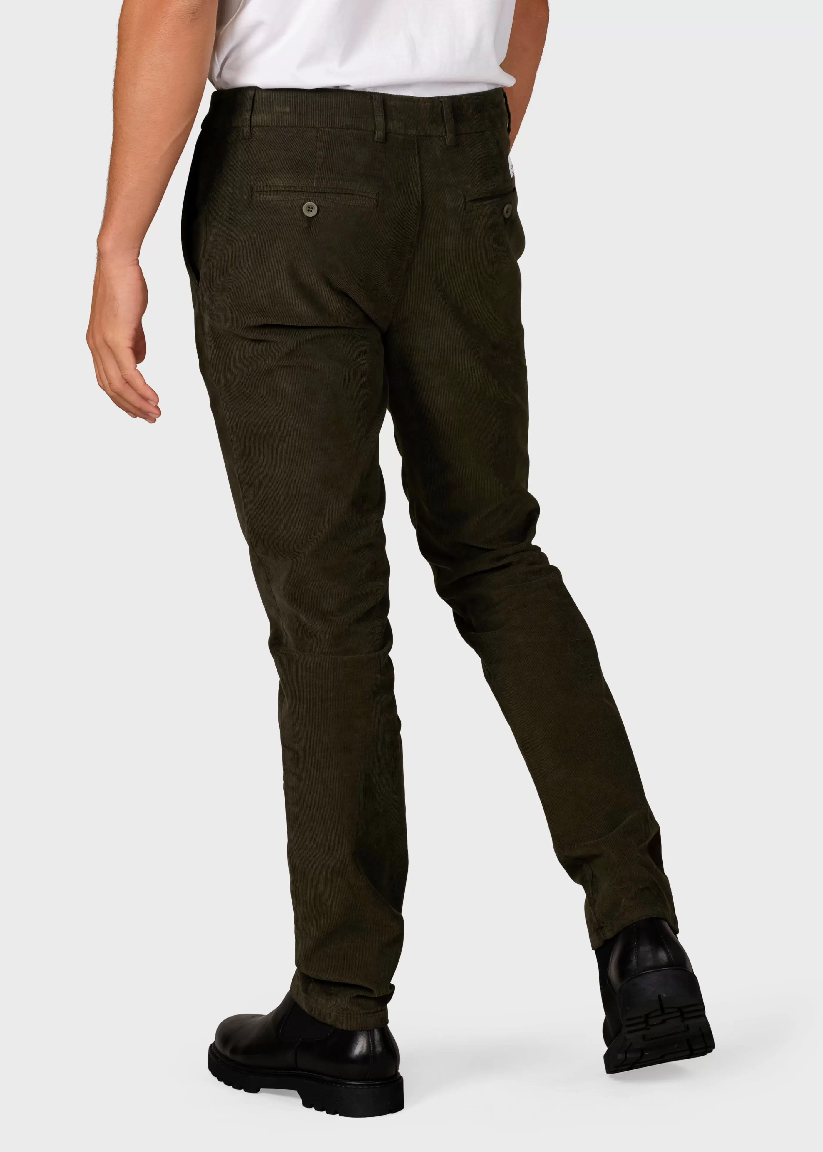 Klitmoller Collective Ras corduroy chino - Olive- Hosen