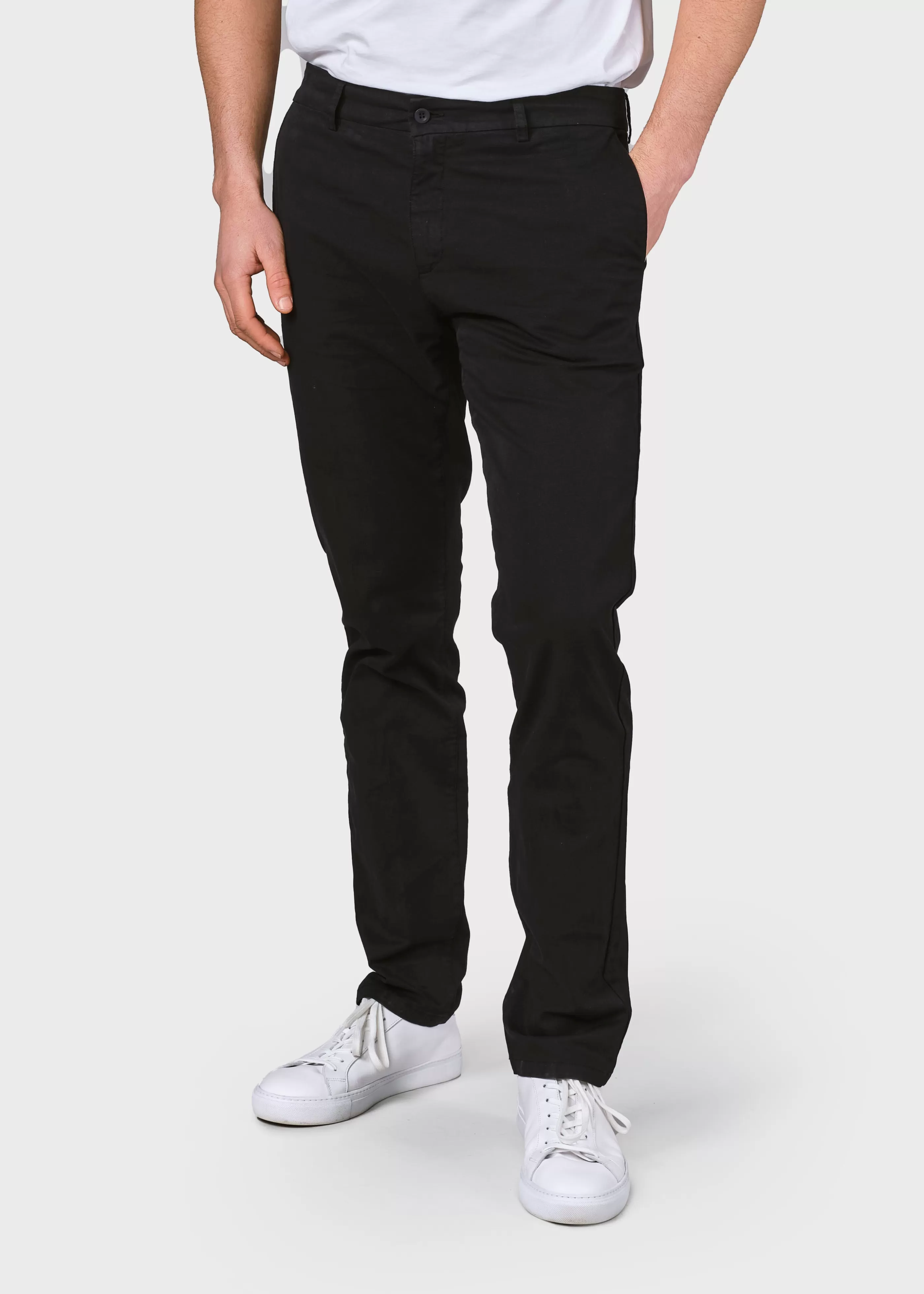 Klitmoller Collective Ras twill chino - Black- Hosen