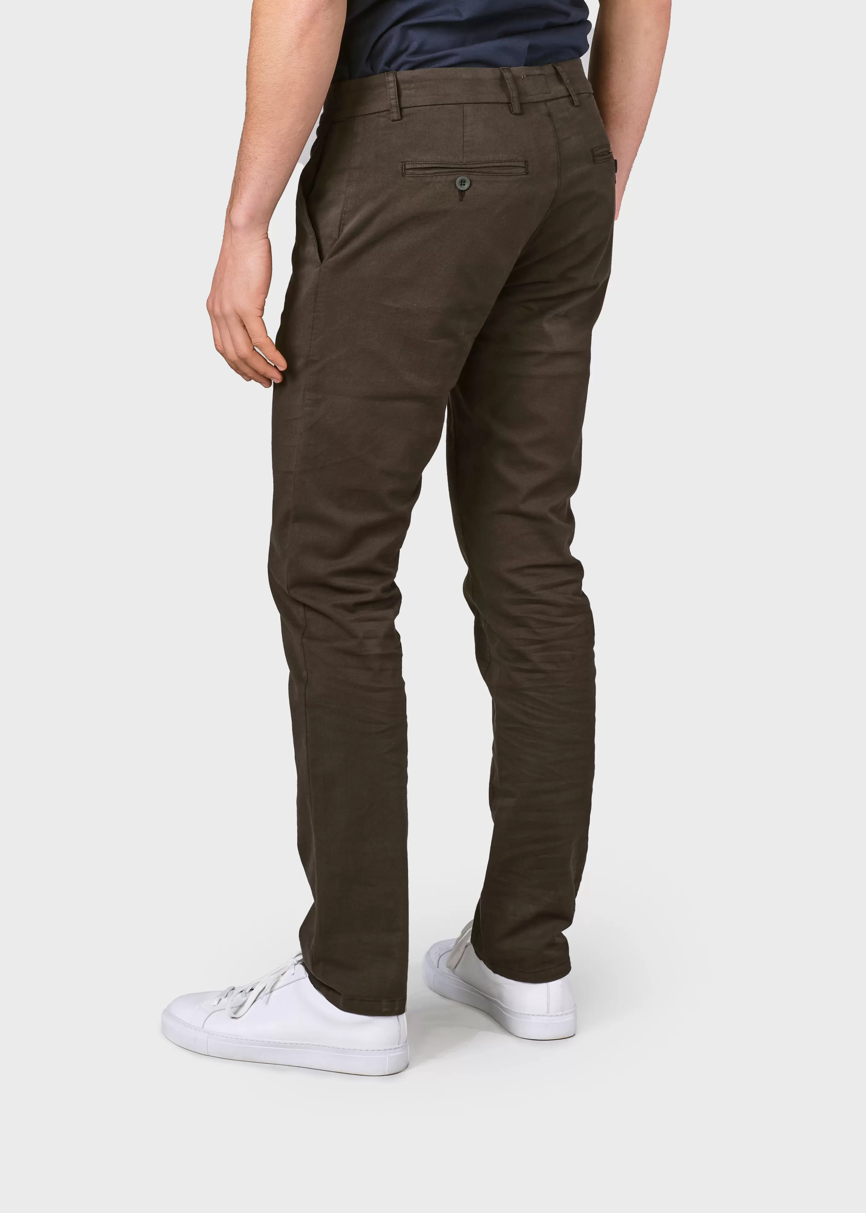 Klitmoller Collective Ras twill chino - Olive- Hosen