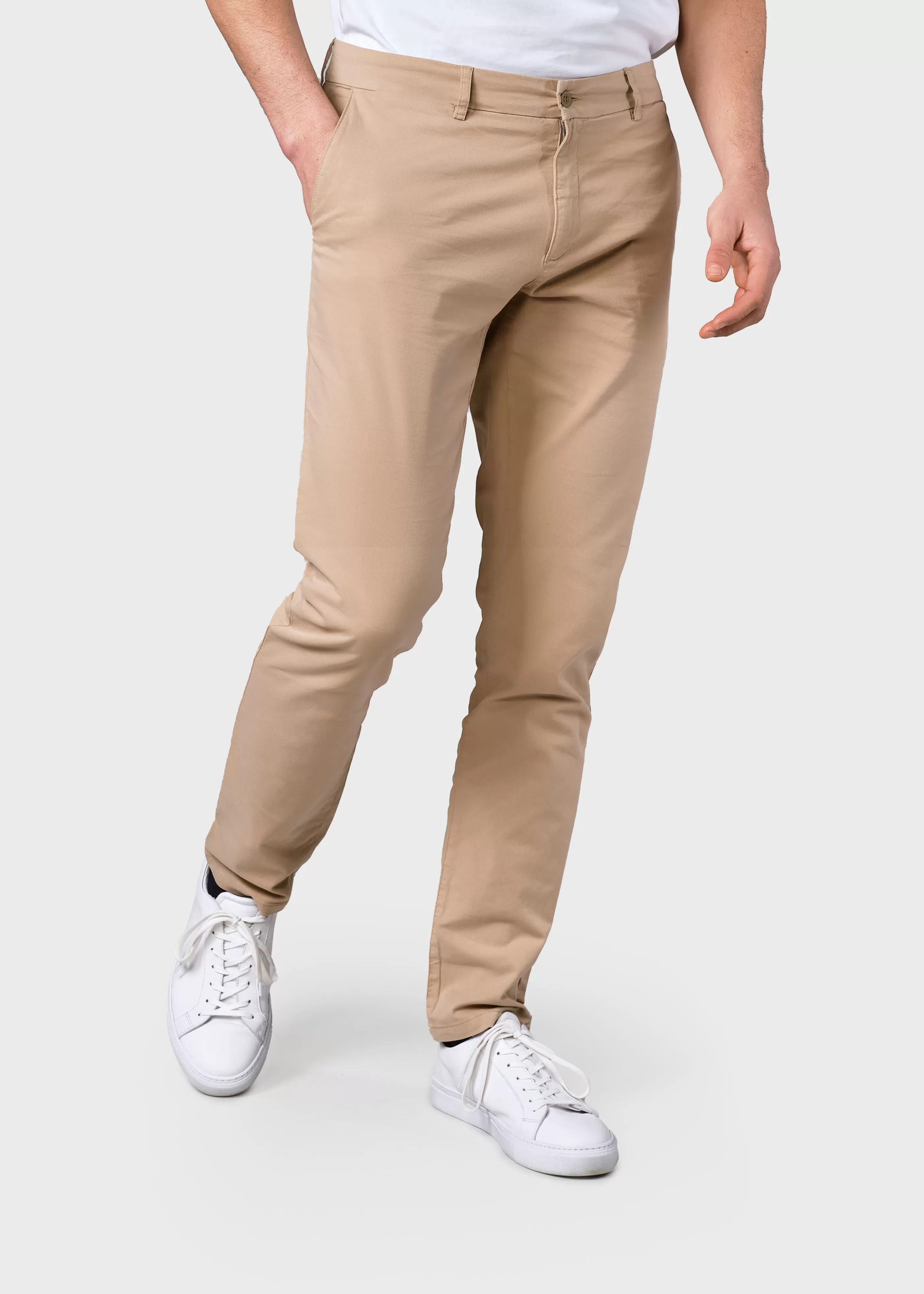 Klitmoller Collective Ras twill chino - Sand- Hosen