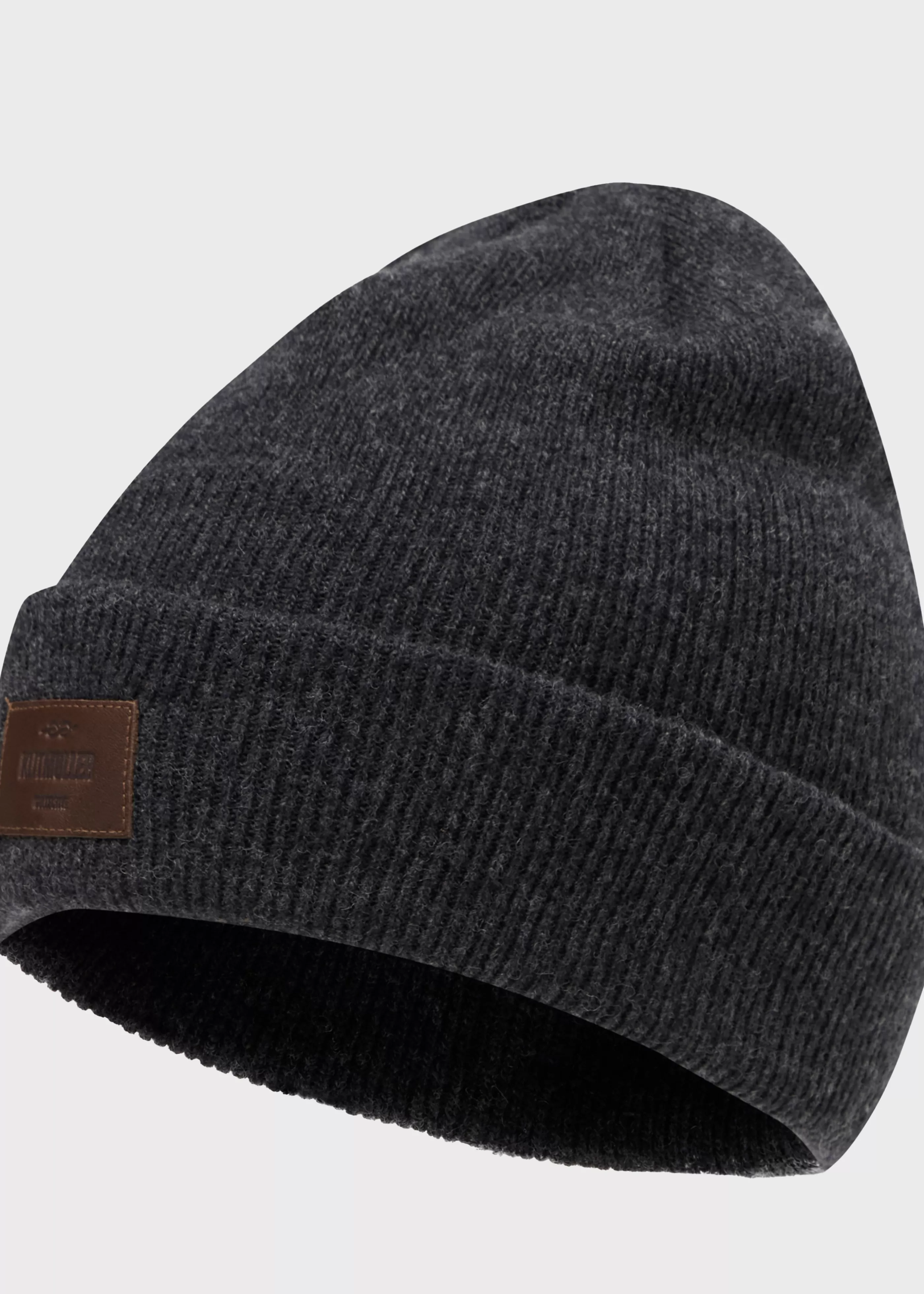 Klitmoller Collective Rib beanie - Anthracite- Accessories