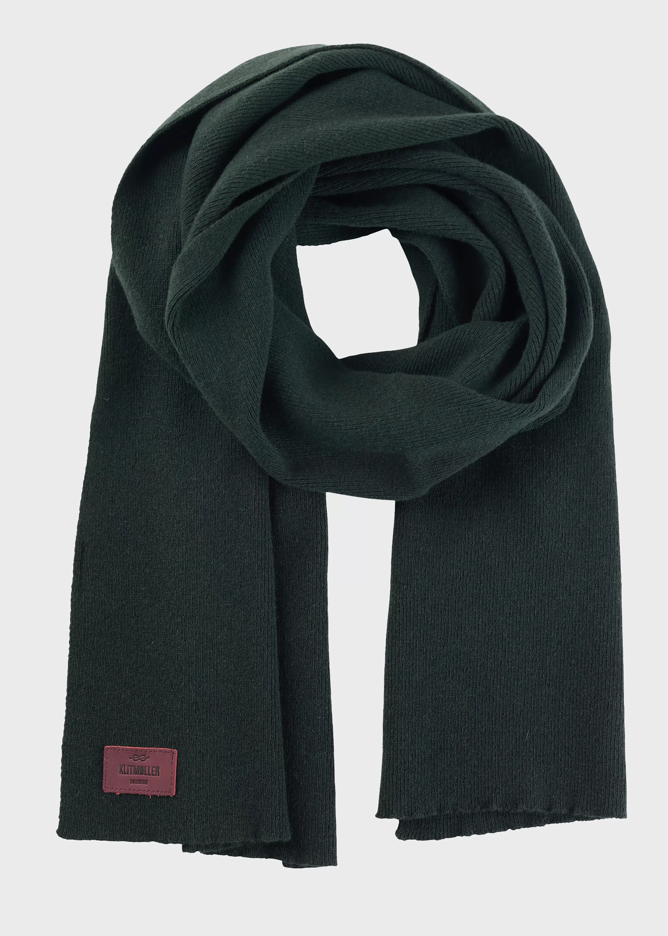 Klitmoller Collective Rib scarf - Olive- Accessories