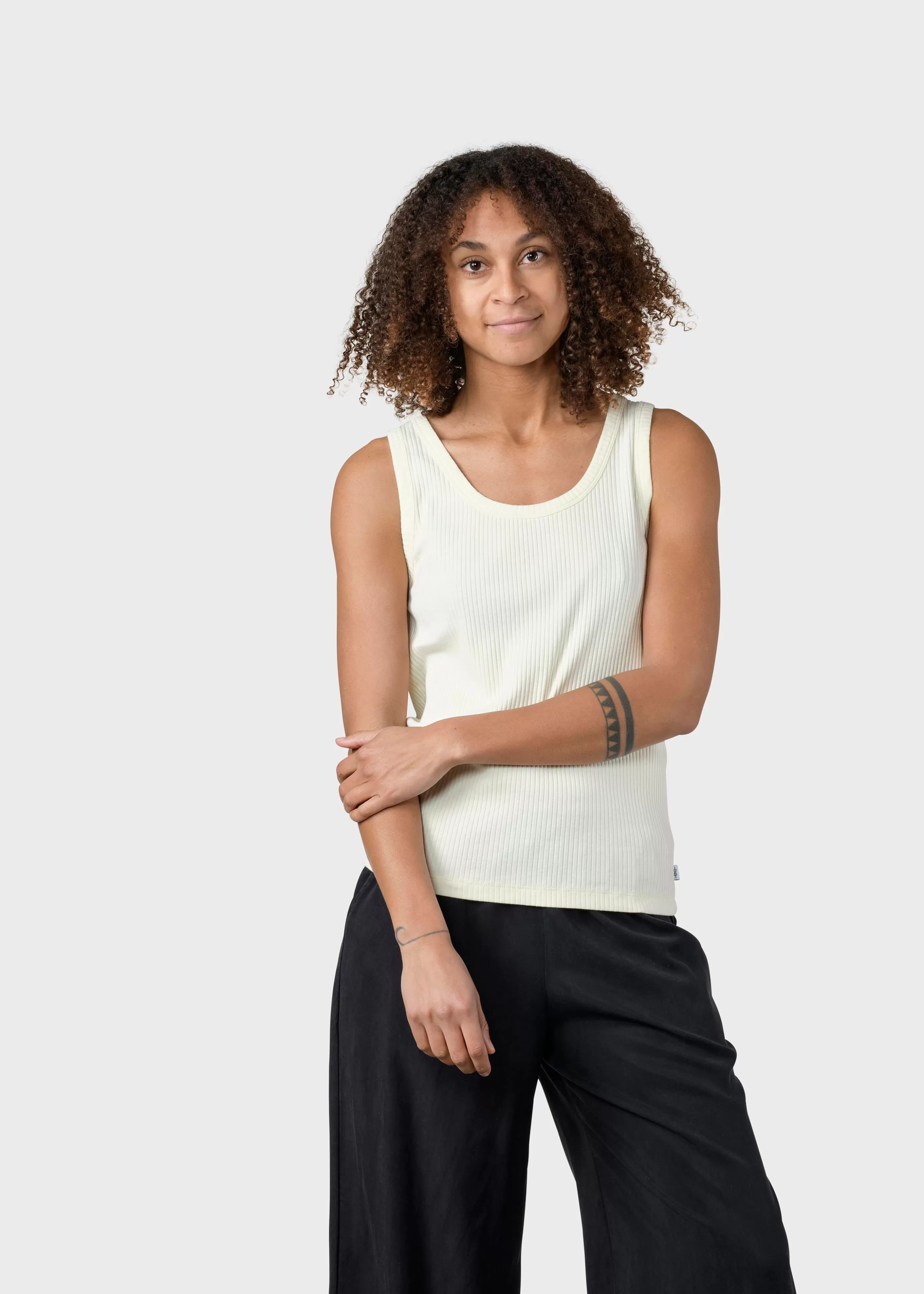 Klitmoller Collective Rib top - Lemon sorbet- T-shirts