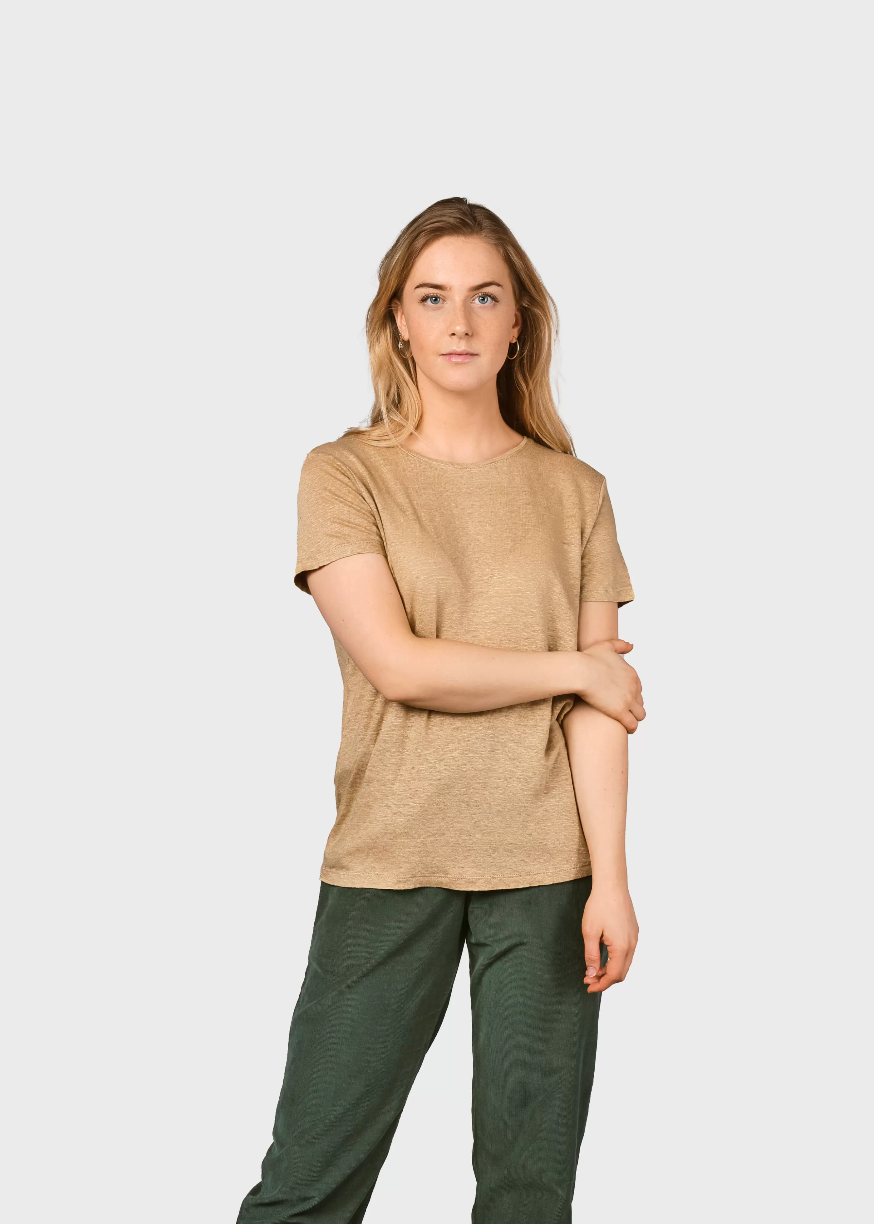 Klitmoller Collective Rikke linen tee - Sand- T-shirts