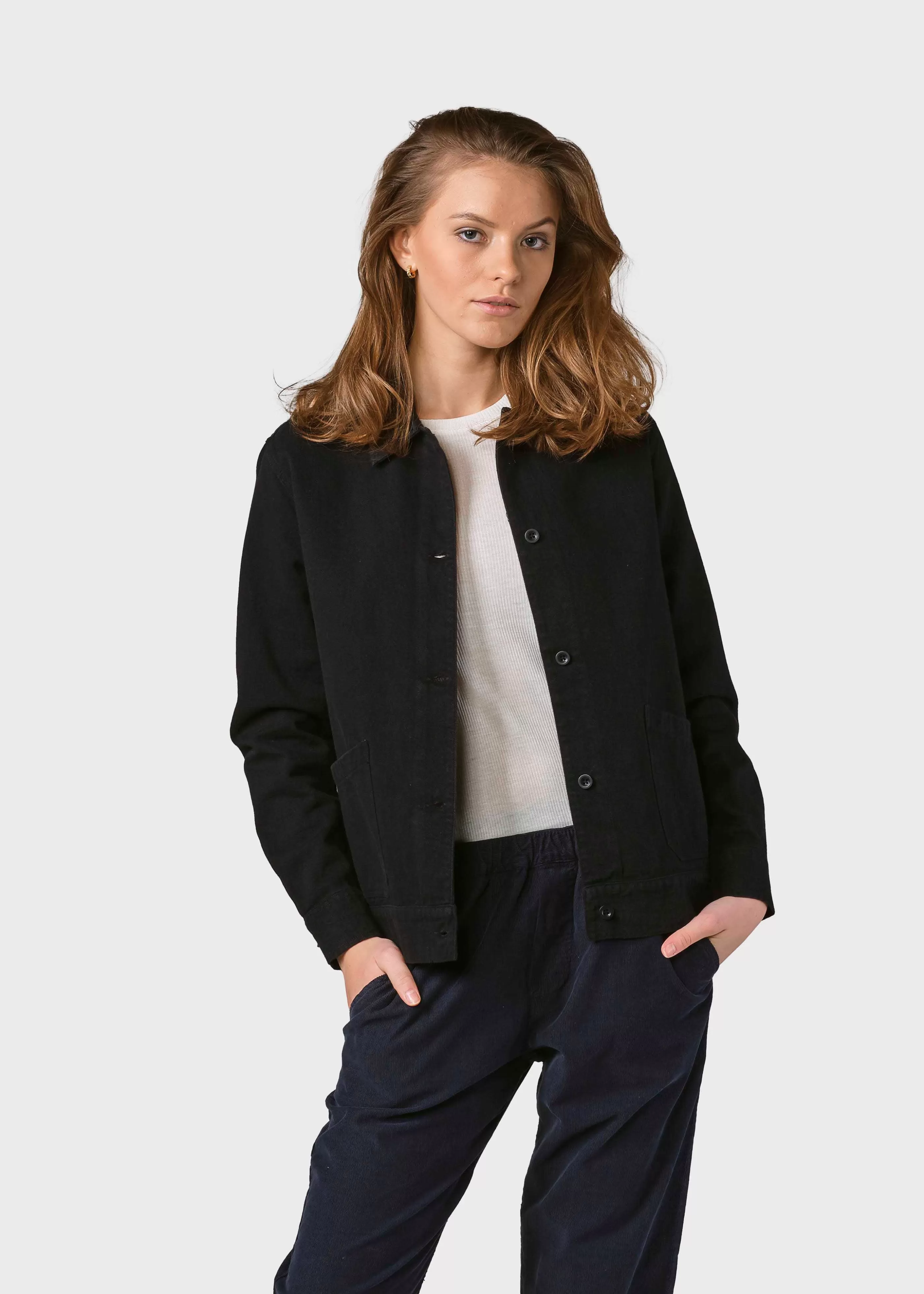 Klitmoller Collective Rita twill jacket - Black- Jacken