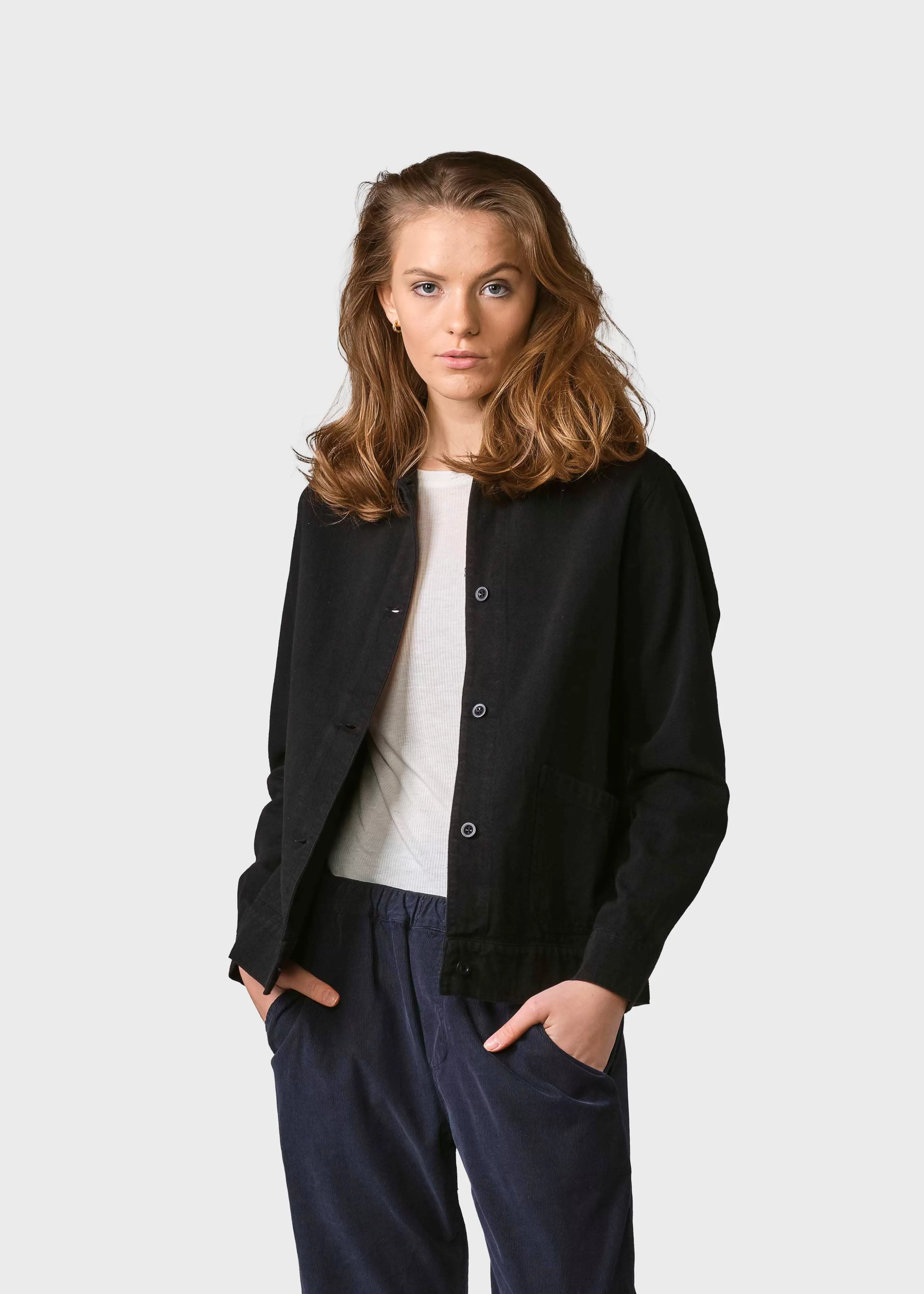 Klitmoller Collective Rita twill jacket - Black- Jacken