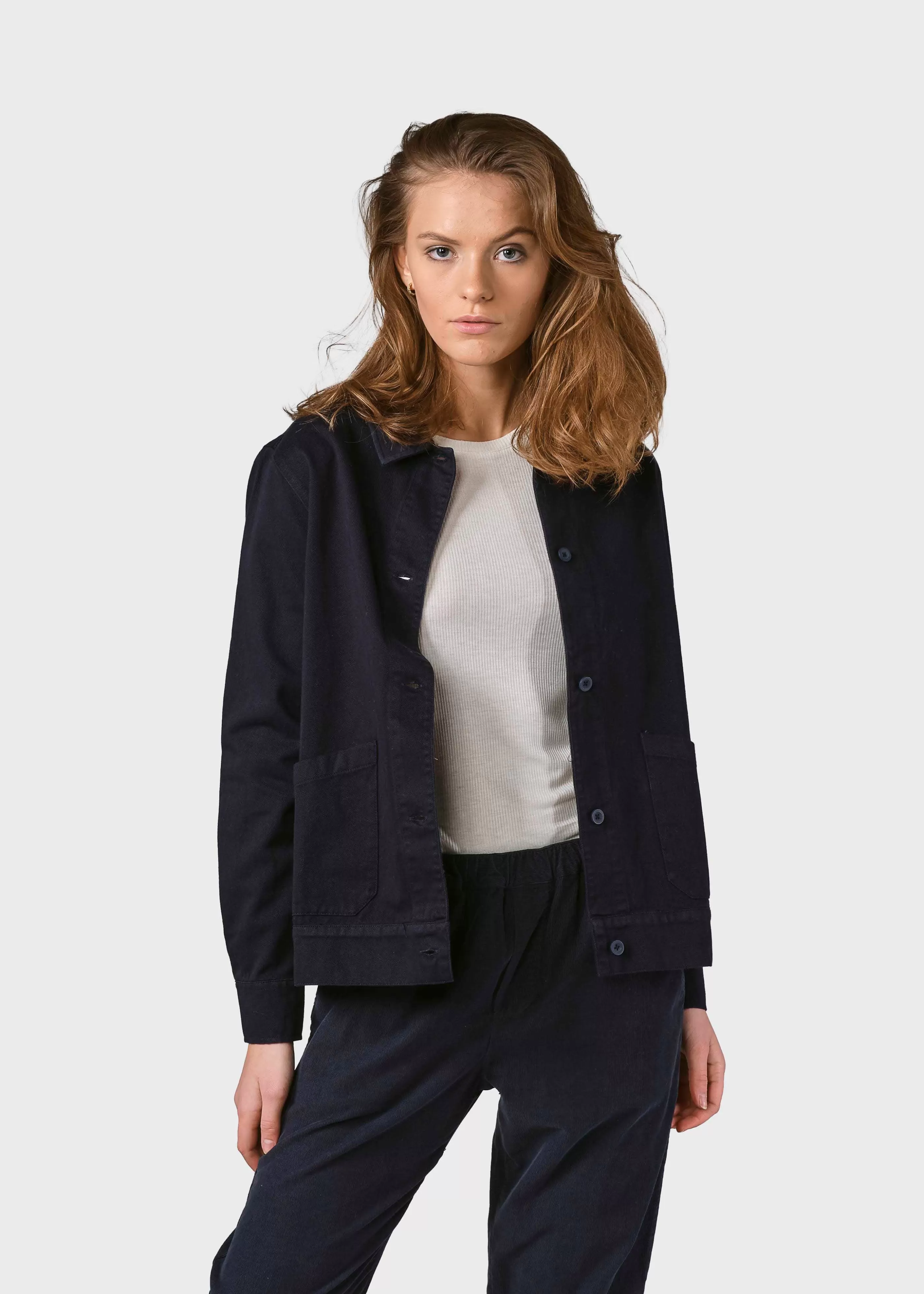 Klitmoller Collective Rita twill jacket - Navy- Jacken