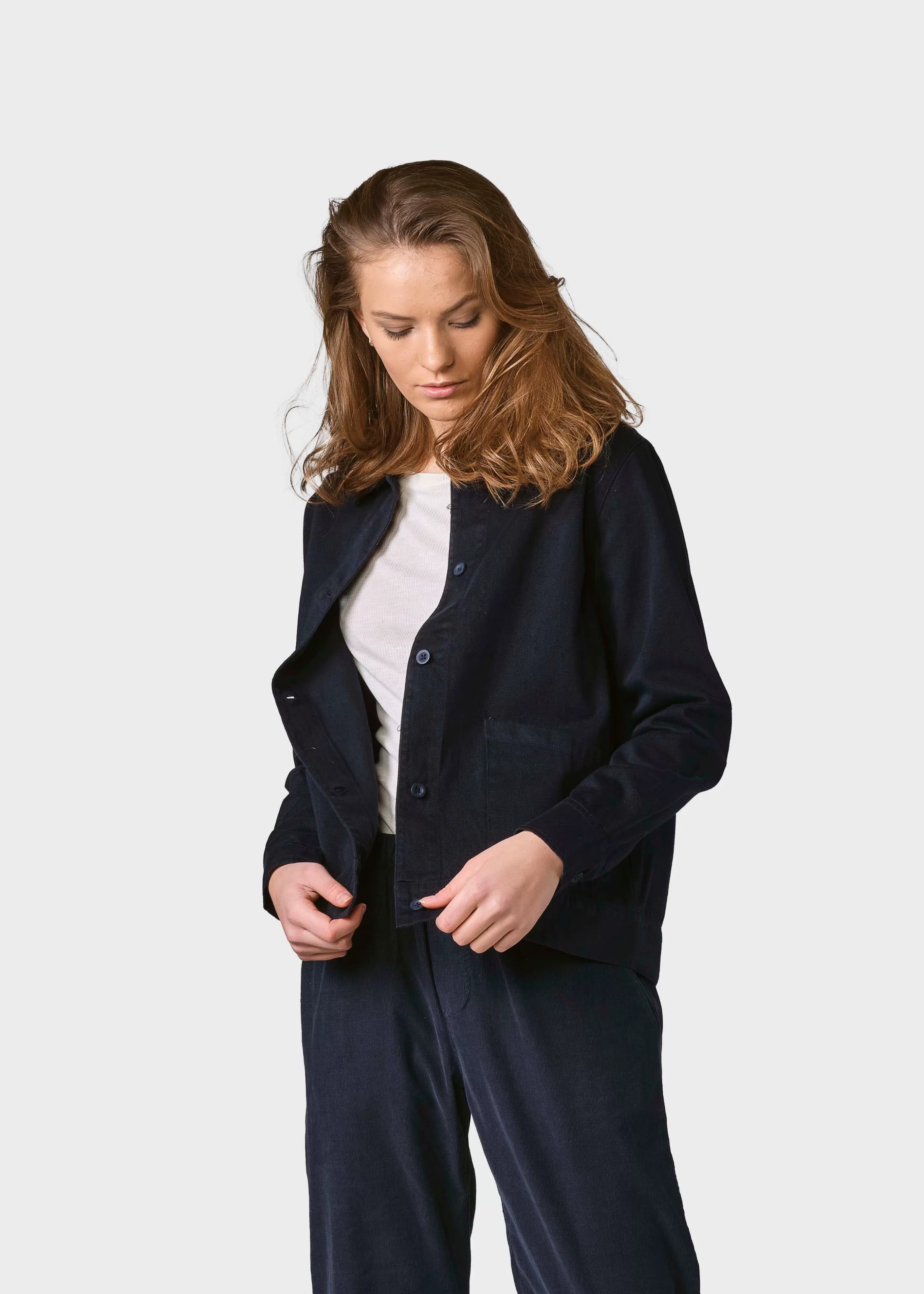 Klitmoller Collective Rita twill jacket - Navy- Jacken