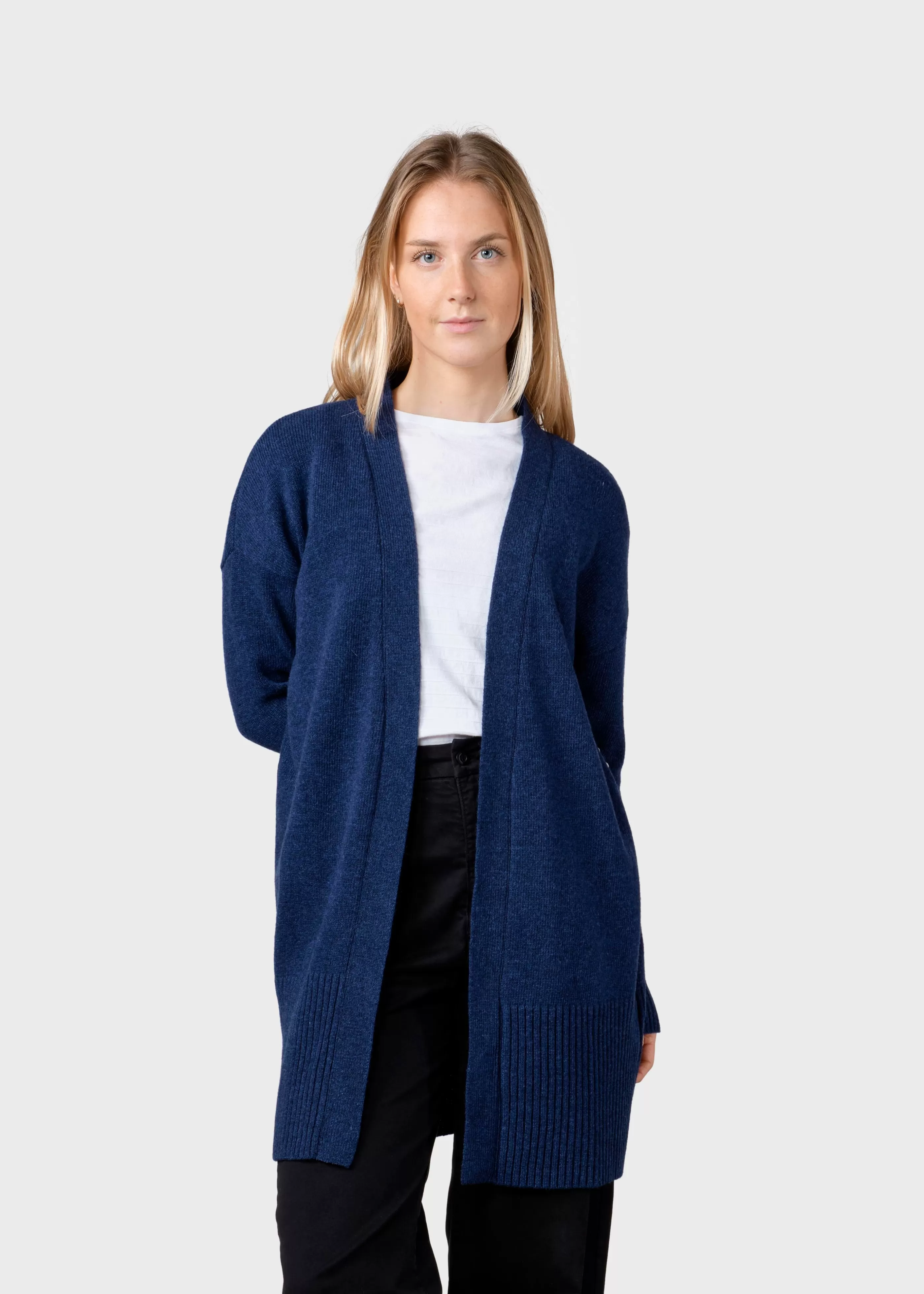 Klitmoller Collective Rosemarie knit cardigan - Deep blue- Strick