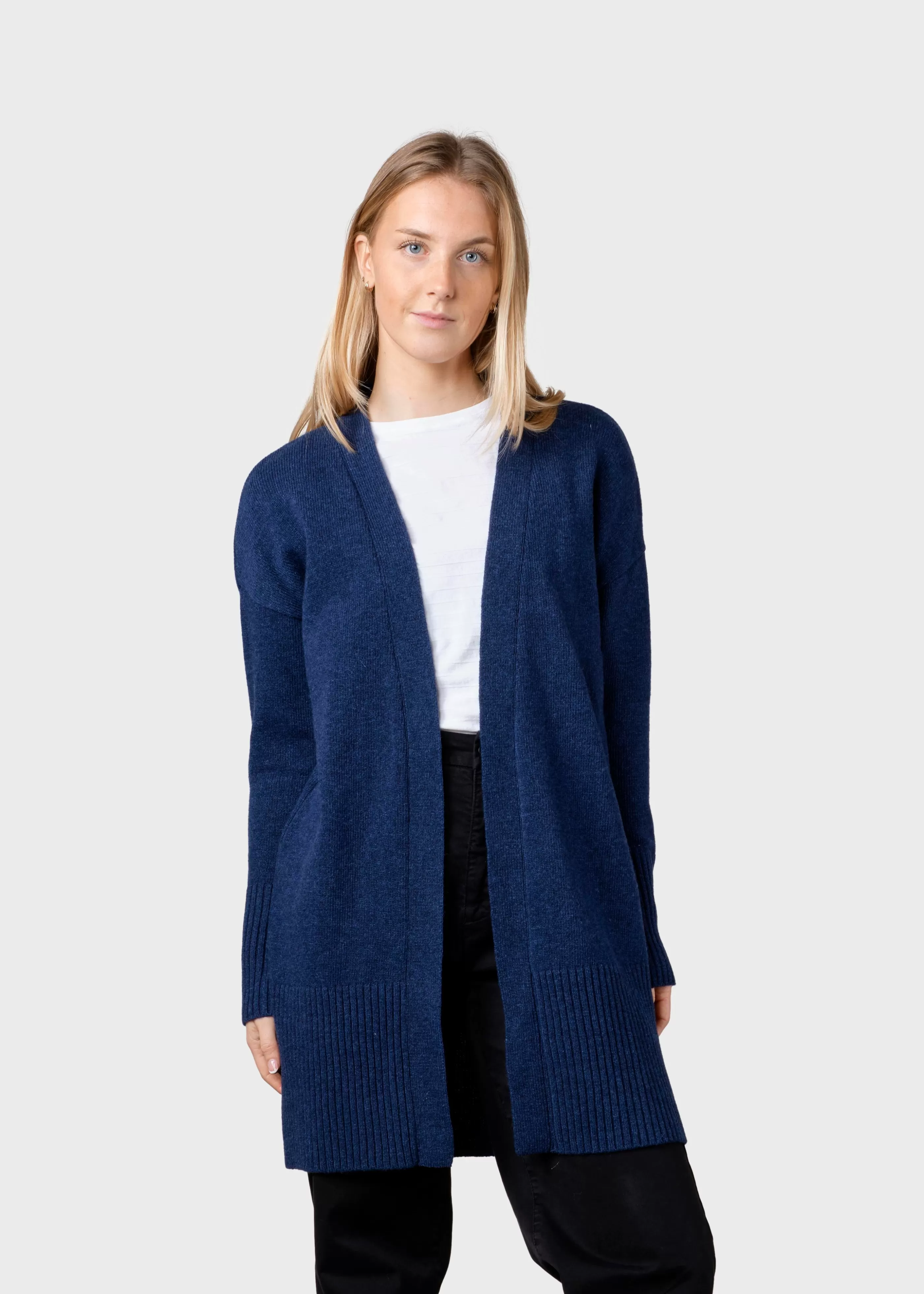 Klitmoller Collective Rosemarie knit cardigan - Deep blue- Strick