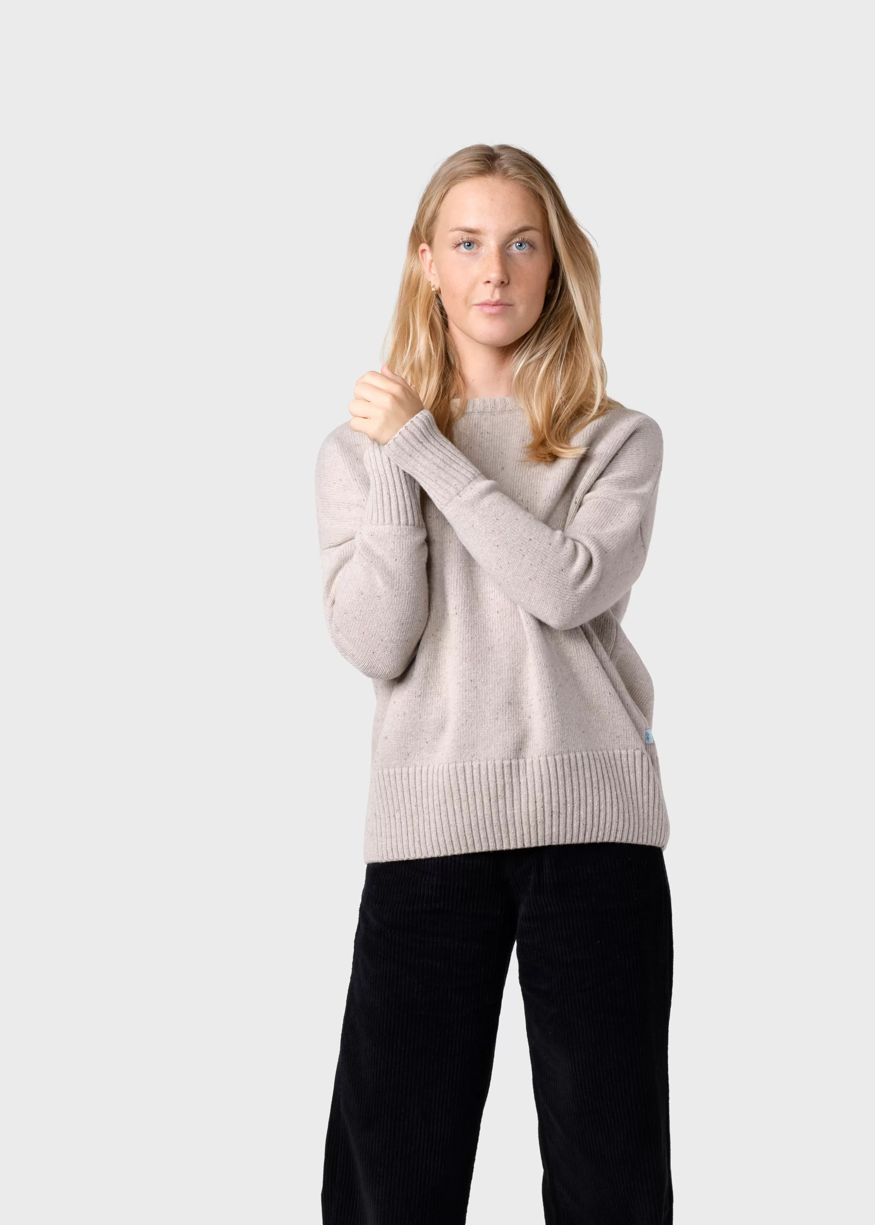 Klitmoller Collective Røskva knit - Cream- Recycelte Wolle