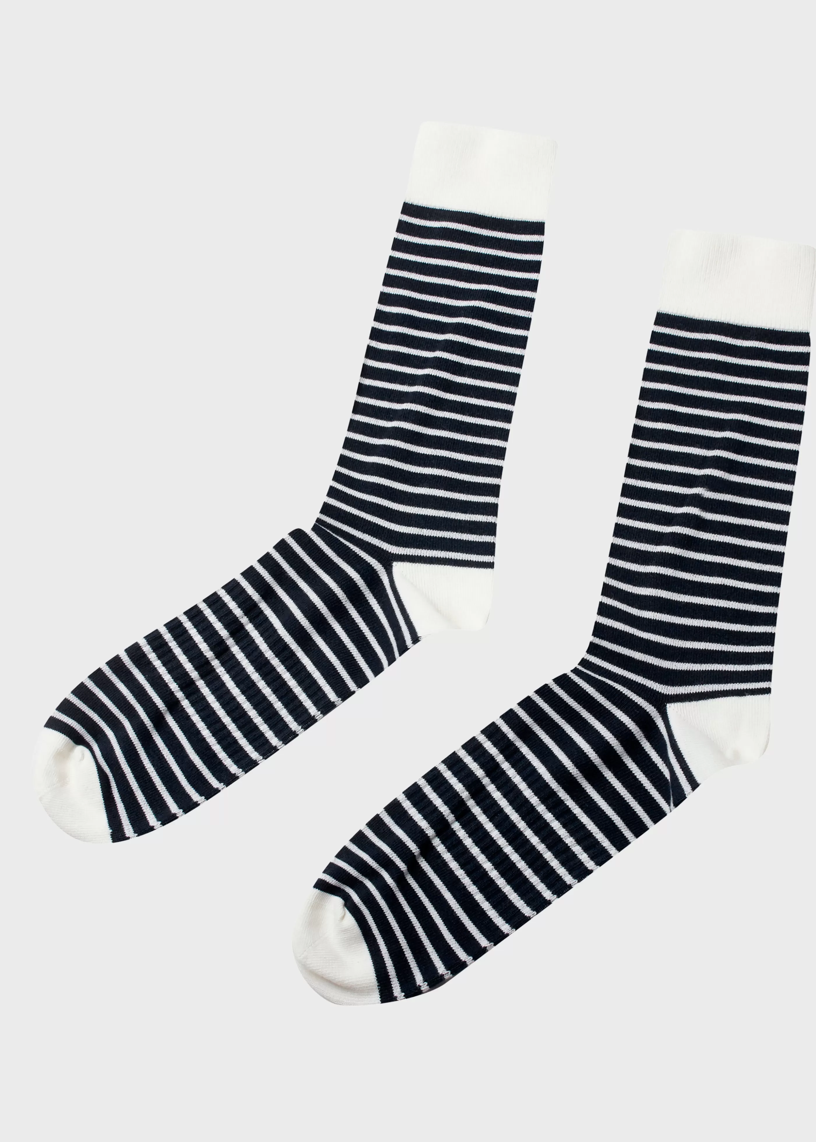 Klitmoller Collective Sailor cotton sock - Cream/navy- Accessories