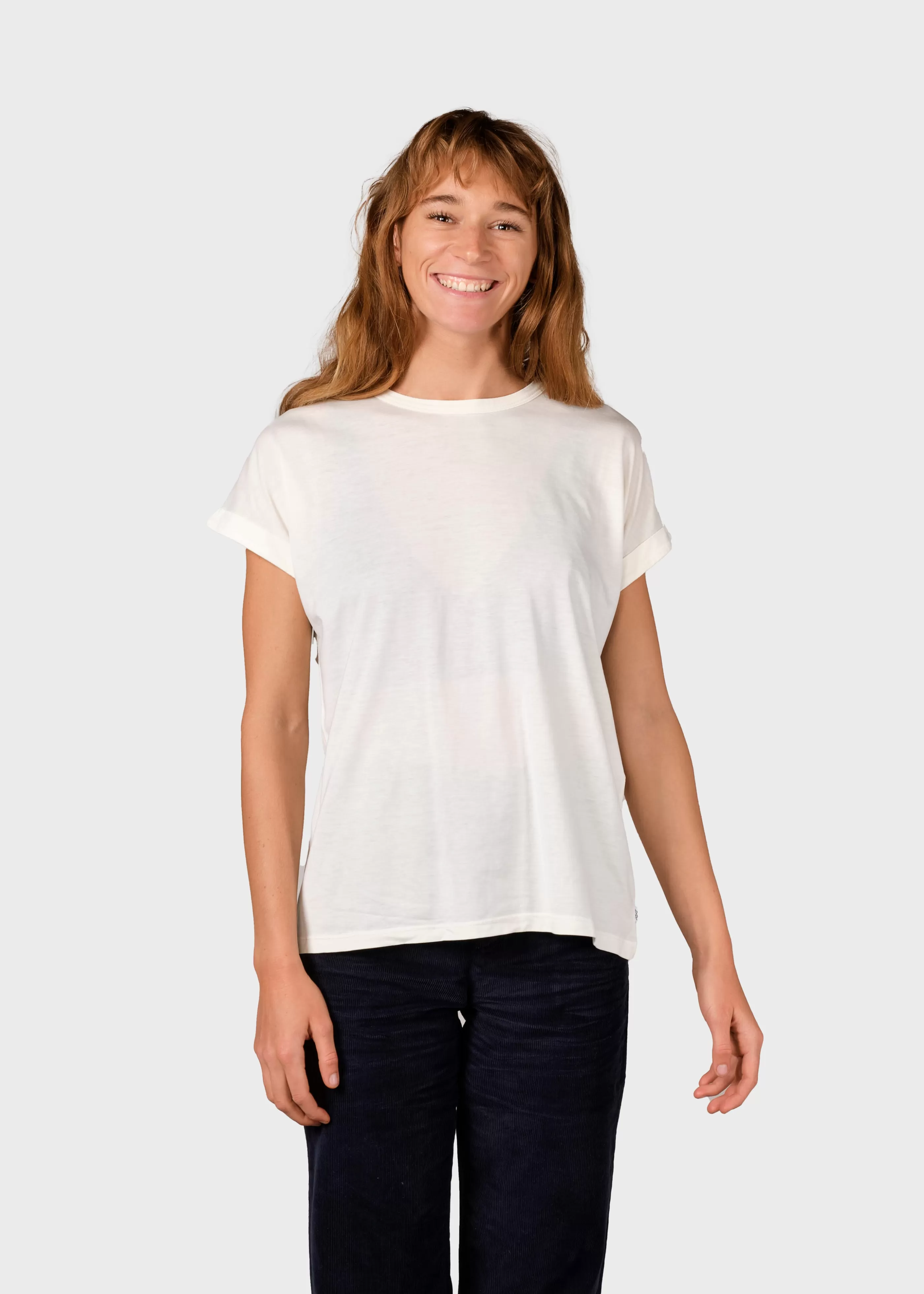 Klitmoller Collective Sigrid tee - Cream- T-shirts