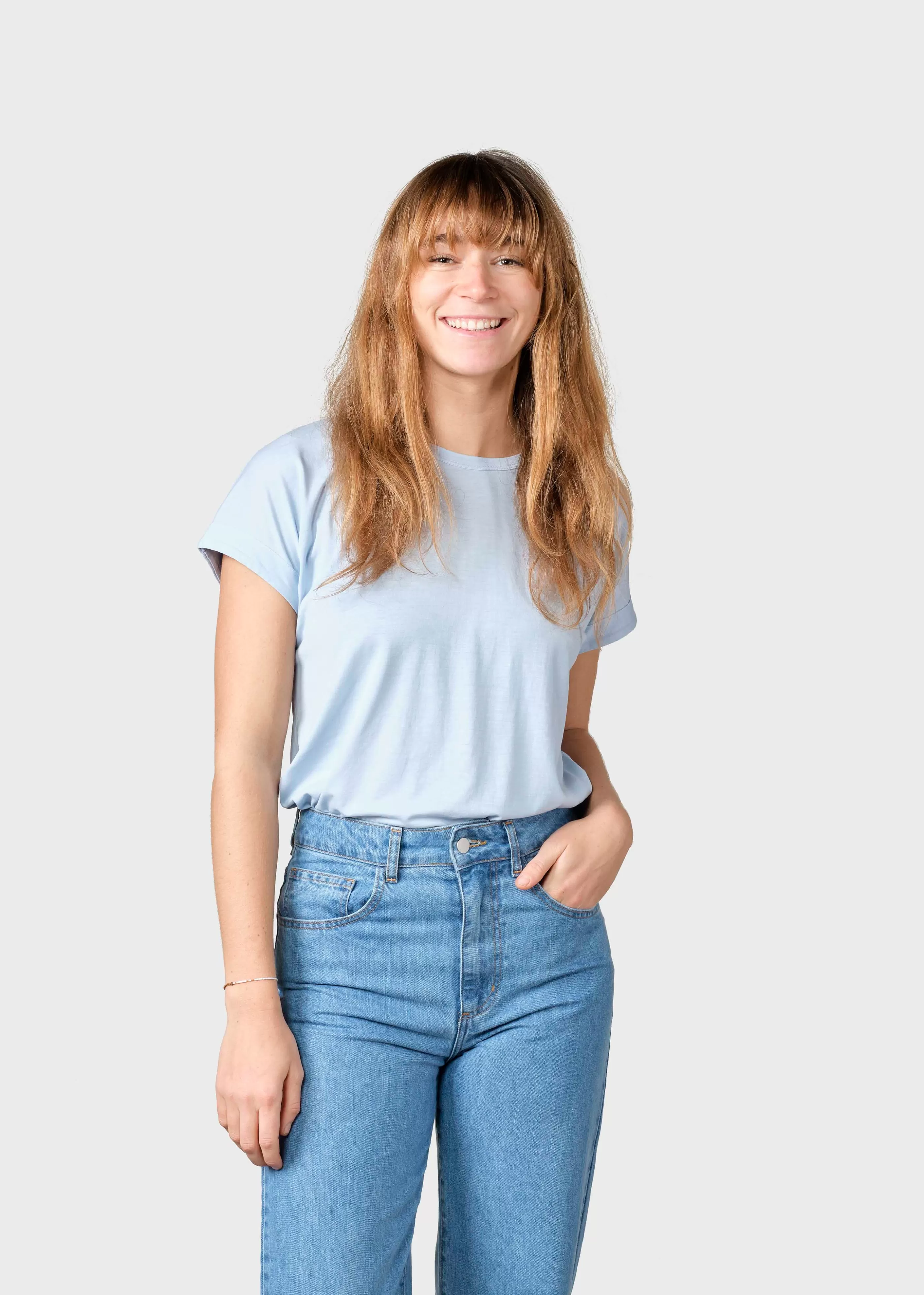 Klitmoller Collective Sigrid tee - Light blue- T-shirts