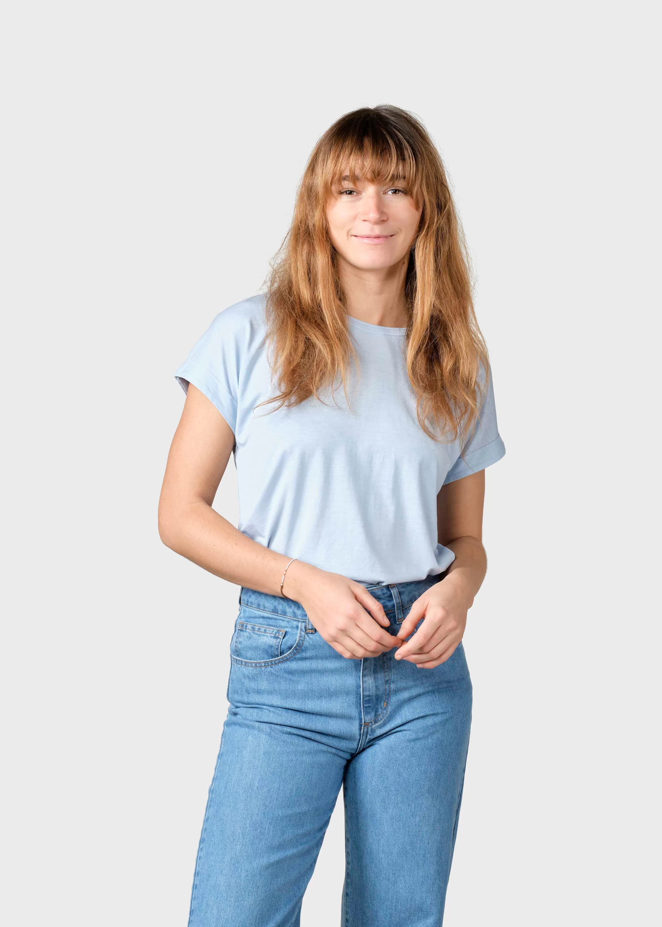 Klitmoller Collective Sigrid tee - Light blue- T-shirts