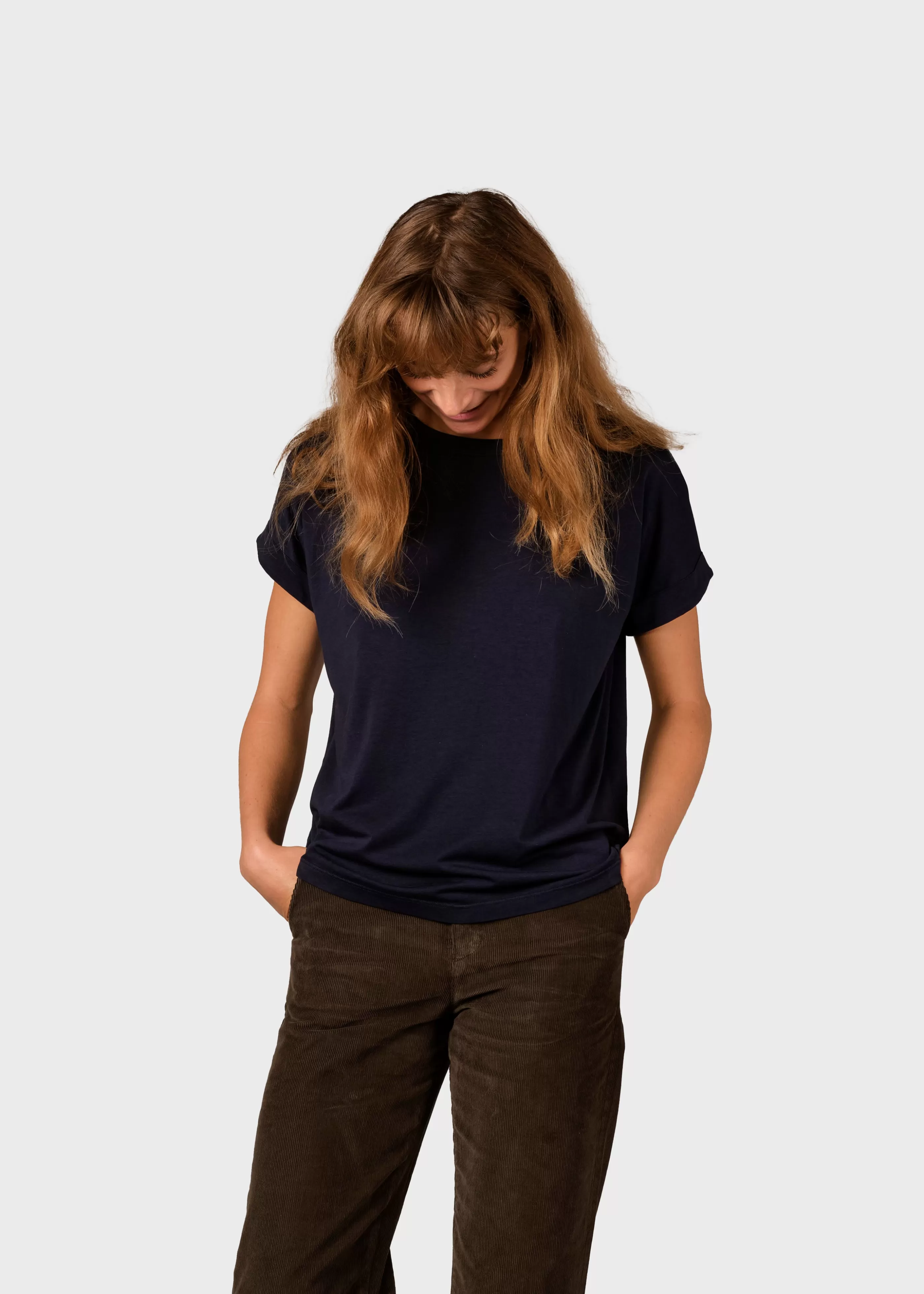 Klitmoller Collective Sigrid tee - Navy- T-shirts