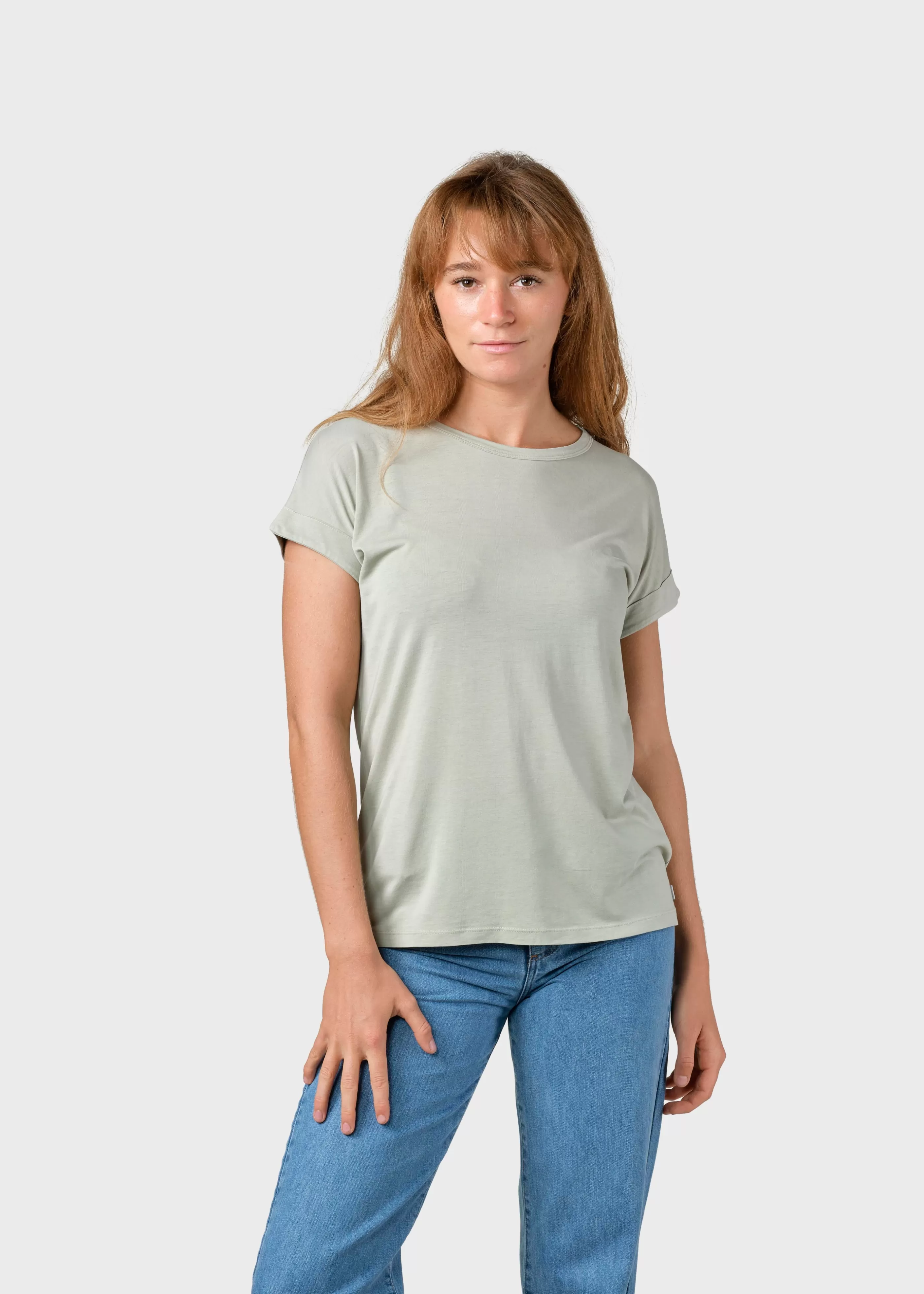 Klitmoller Collective Sigrid tee - Sage- T-shirts