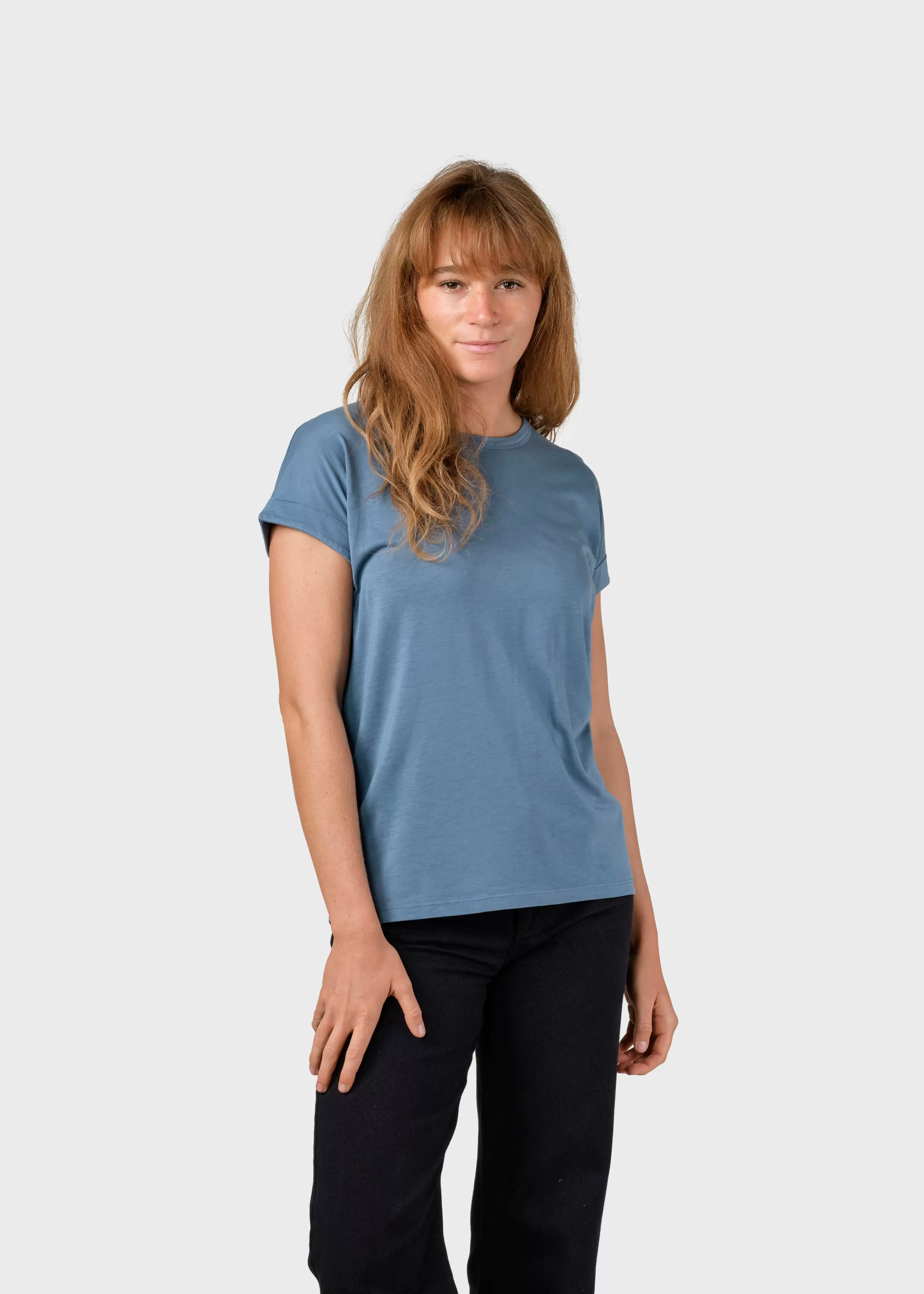 Klitmoller Collective Sigrid tee - Sky blue- T-shirts