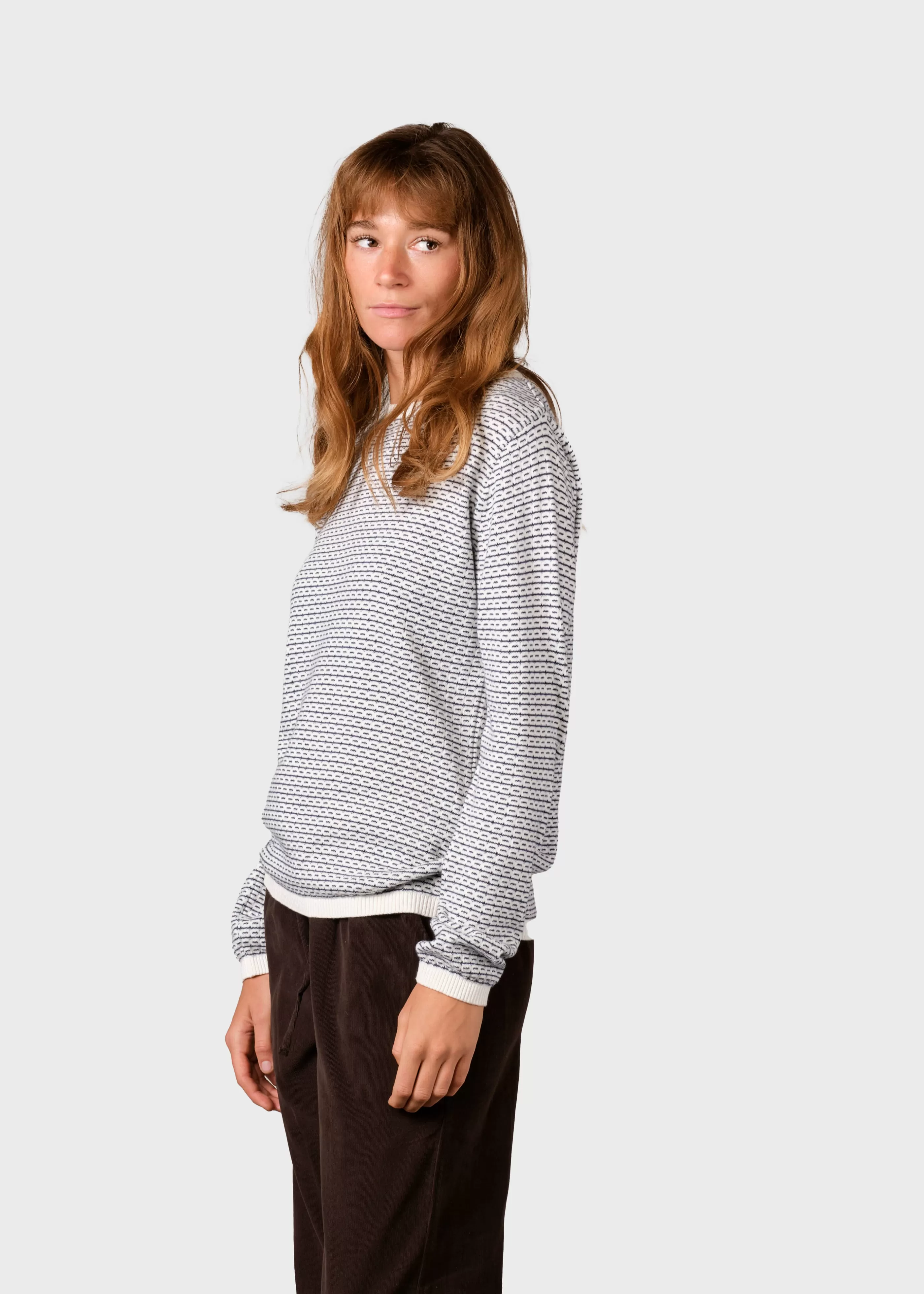 Klitmoller Collective Silje knit - Cream/navy- Strick