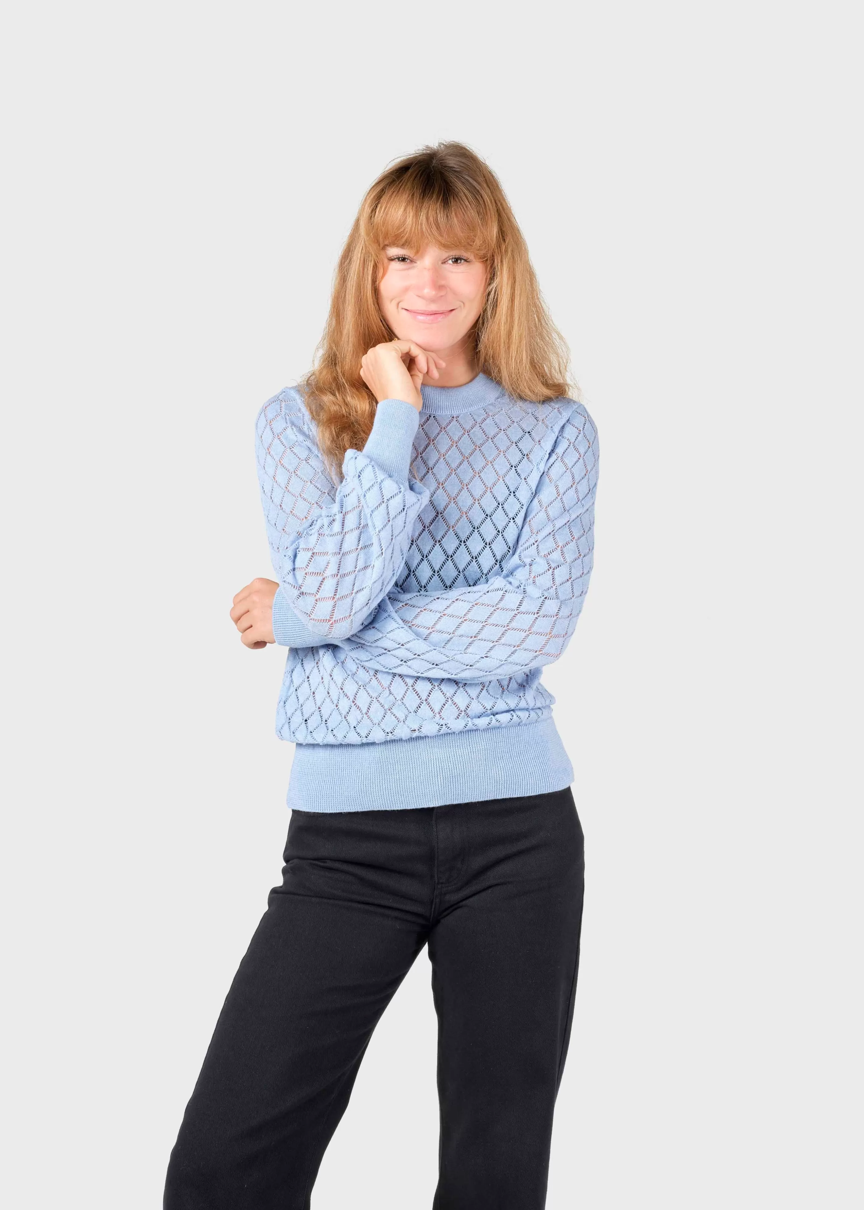 Klitmoller Collective Sille knit - Light blue- Strick