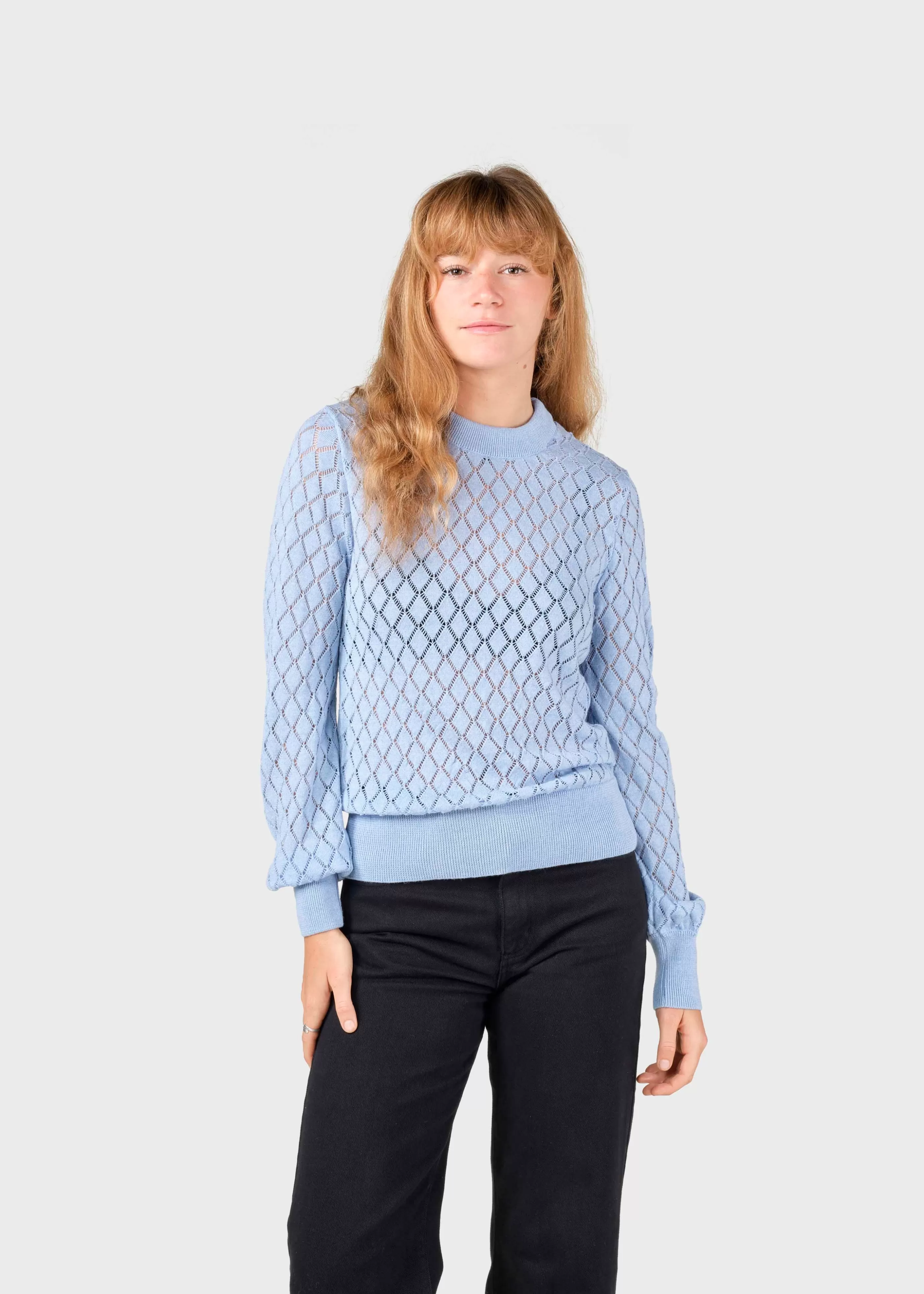 Klitmoller Collective Sille knit - Light blue- Strick