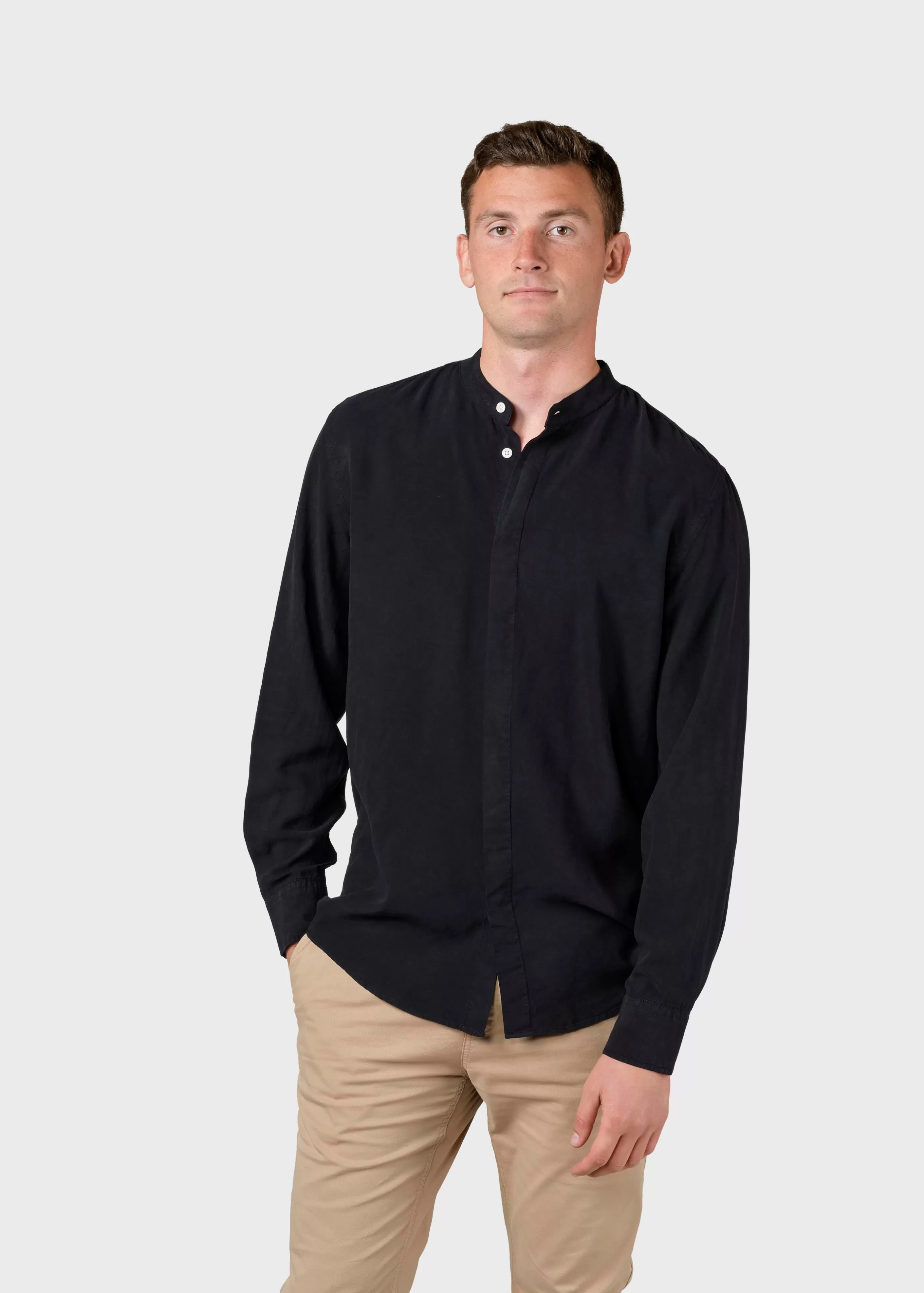 Klitmoller Collective Simon lyocell shirt - Black- Hemden