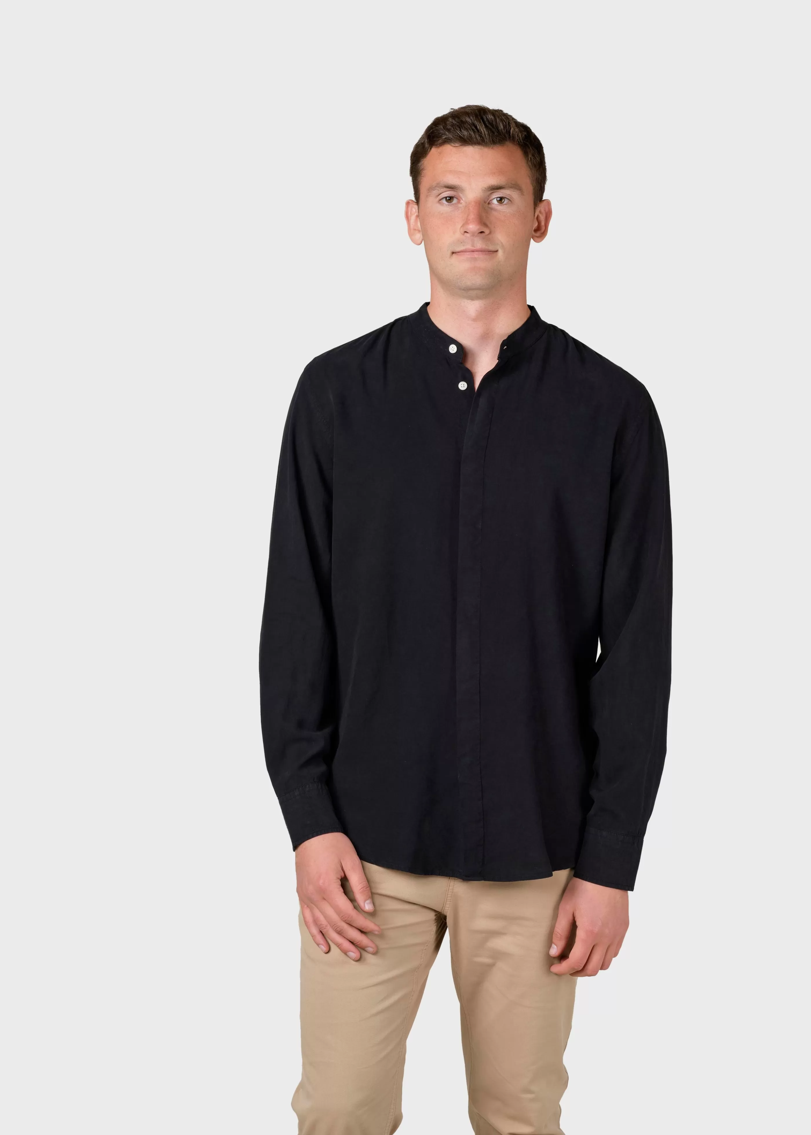 Klitmoller Collective Simon lyocell shirt - Black- Hemden