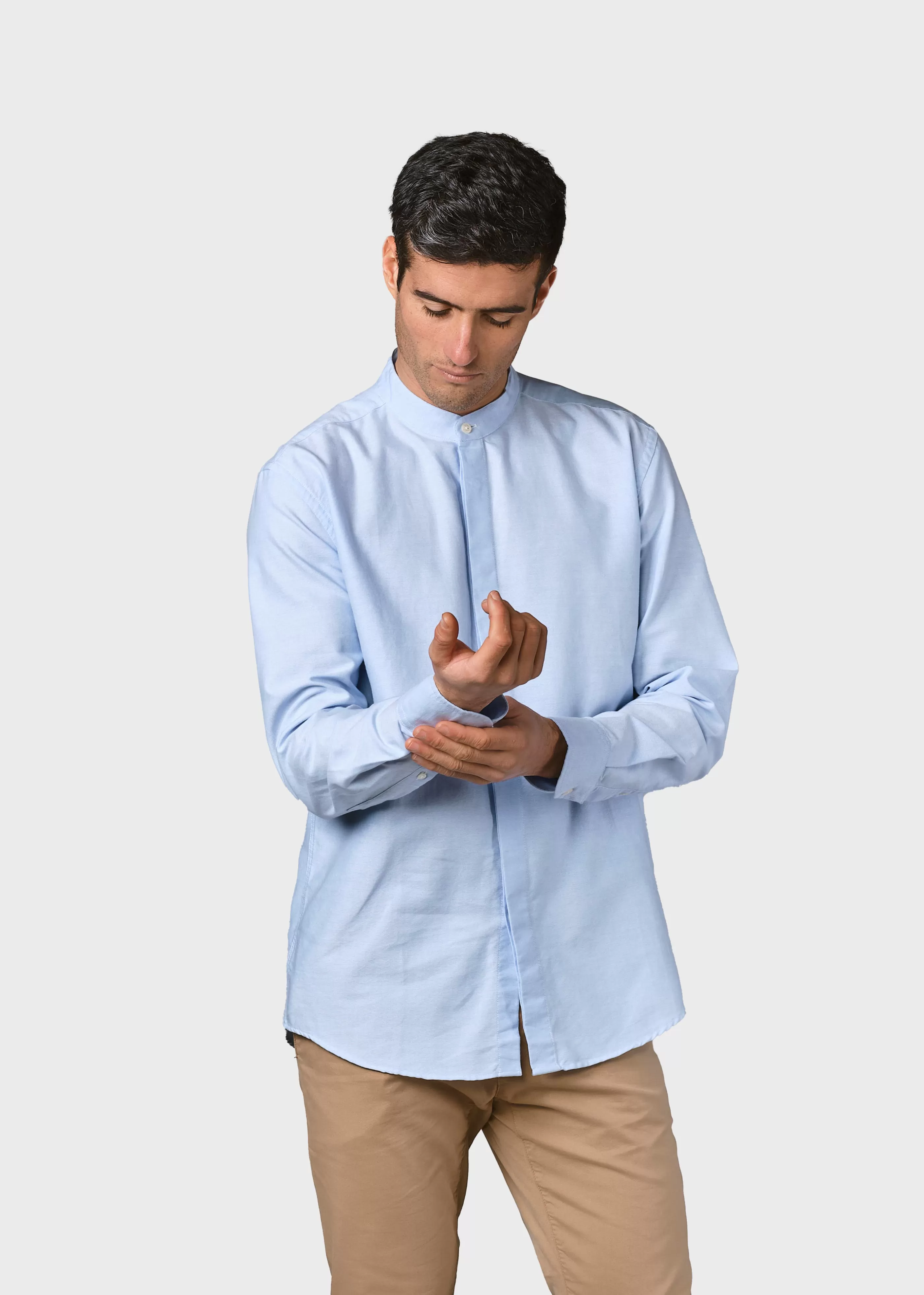 Klitmoller Collective Simon shirt - Blue melange- Hemden