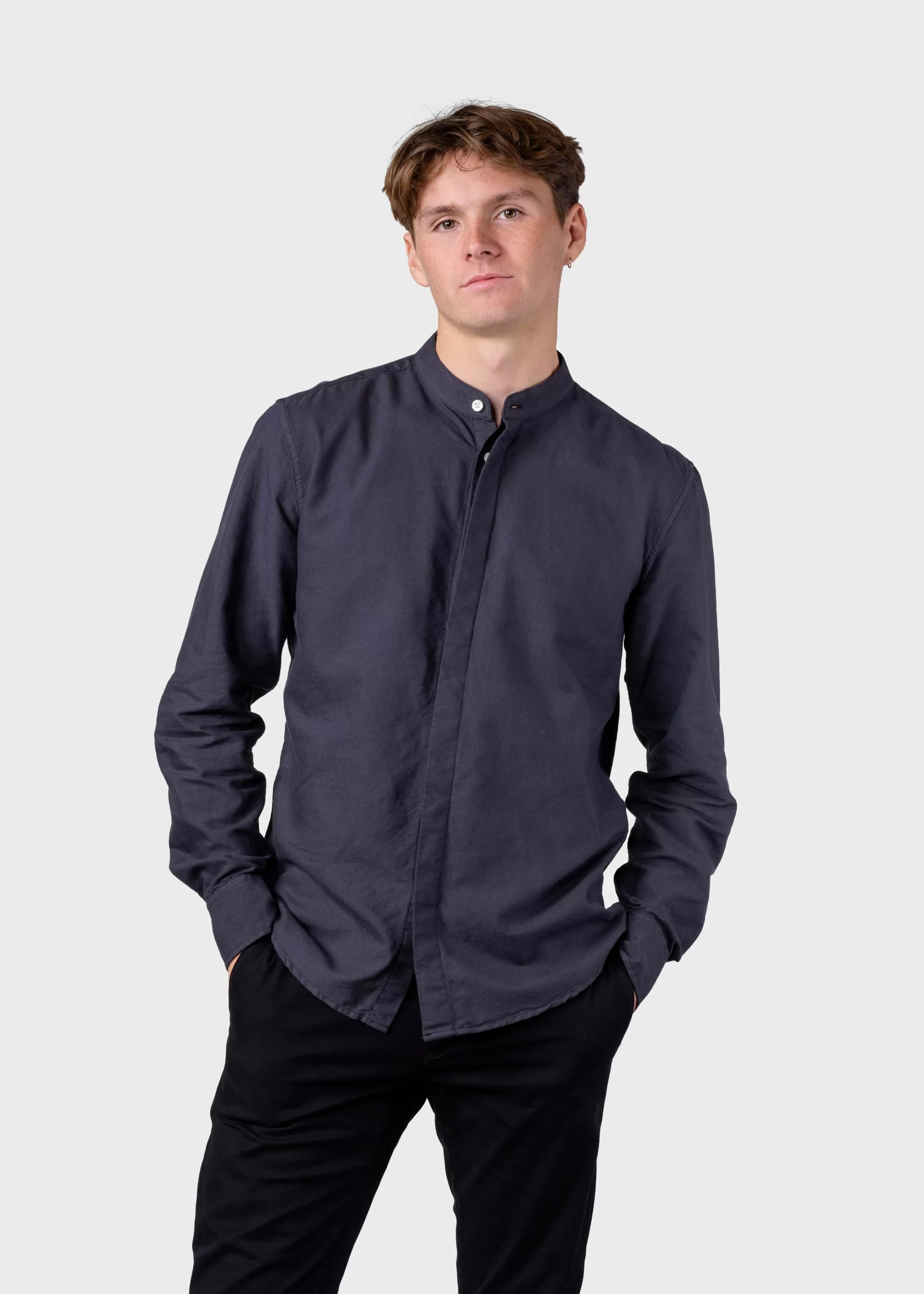 Klitmoller Collective Simon shirt - Navy- Hemden