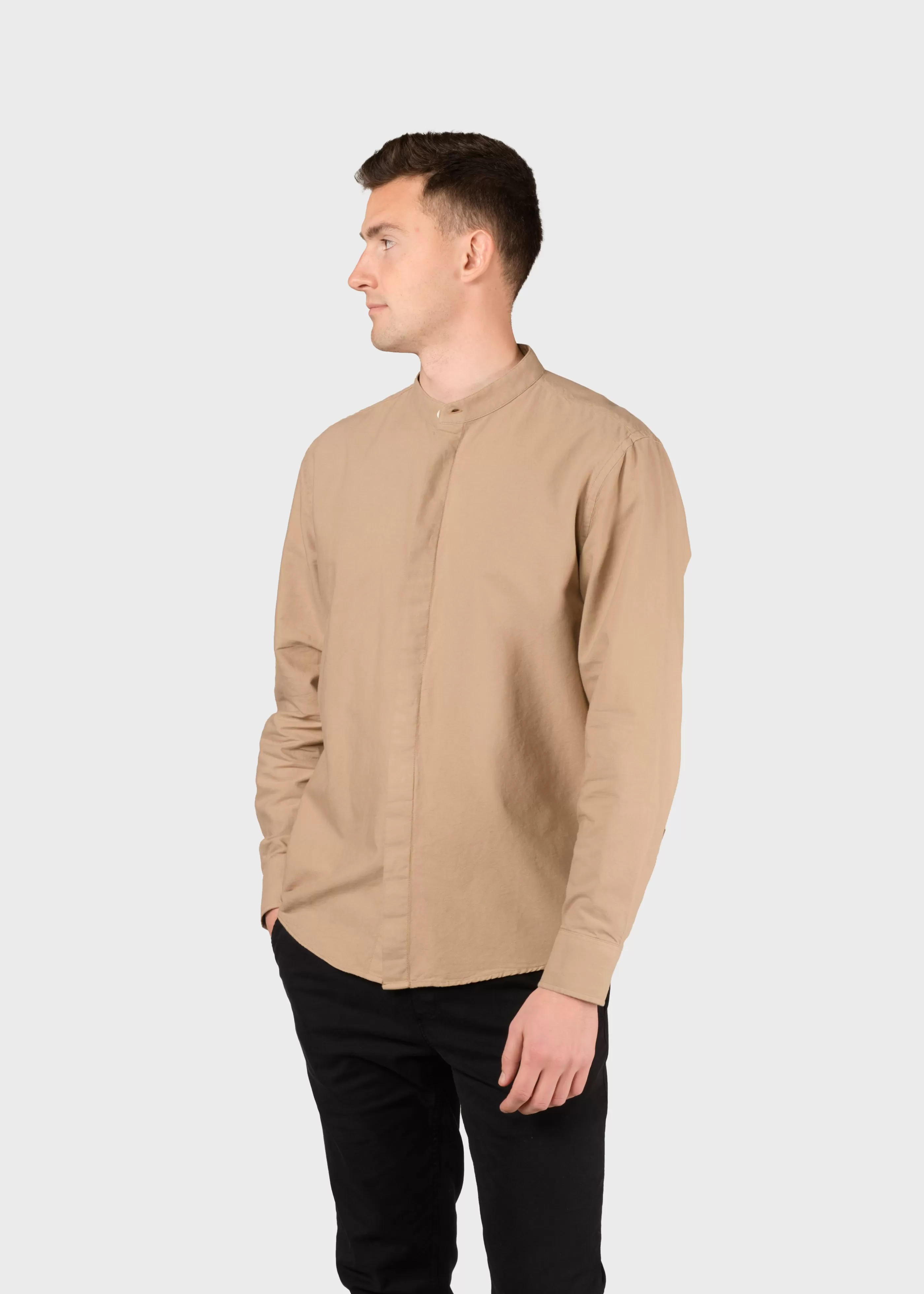 Klitmoller Collective Simon shirt - Sand- Hemden