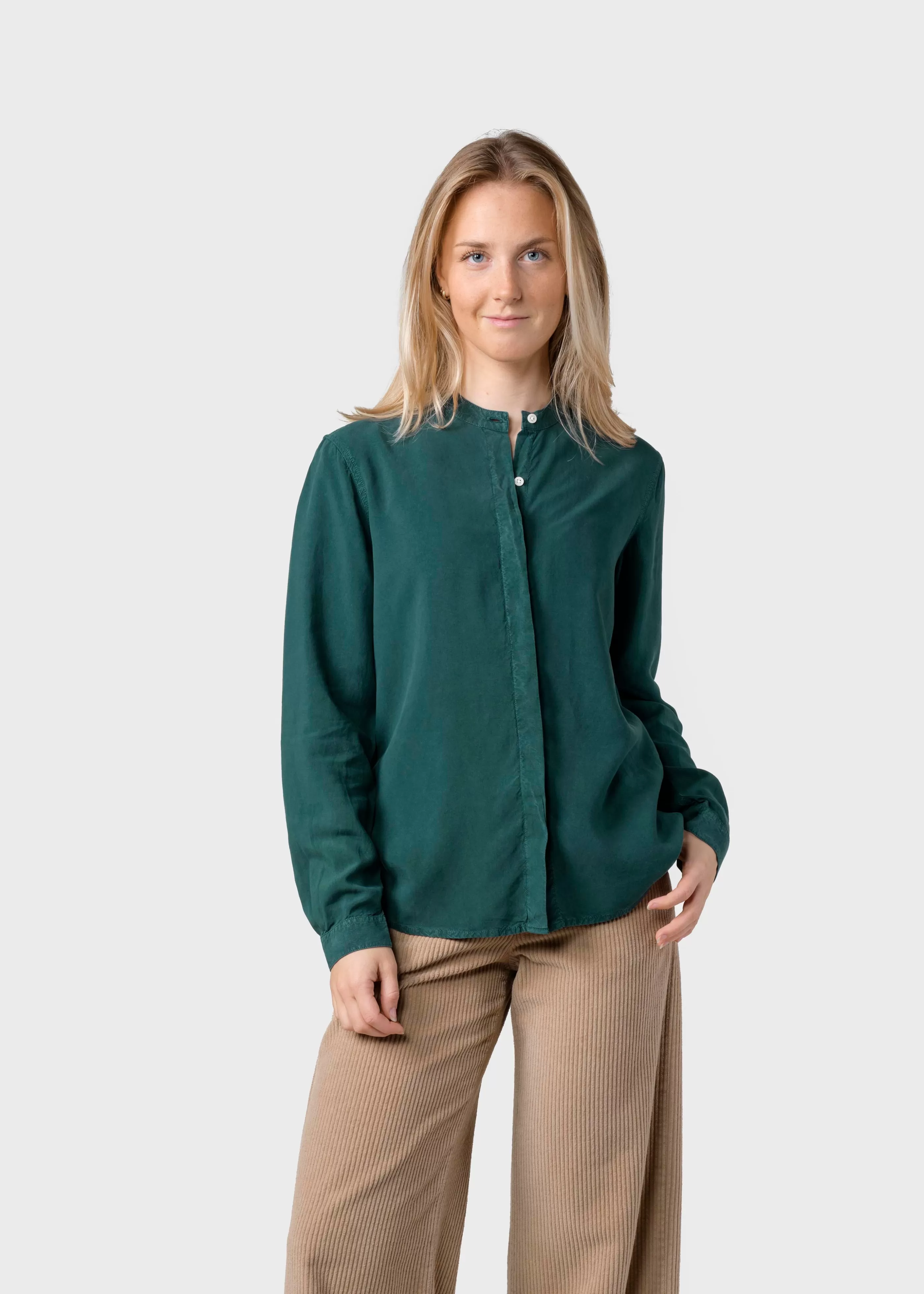 Klitmoller Collective Simone shirt - Moss Green- Hemden