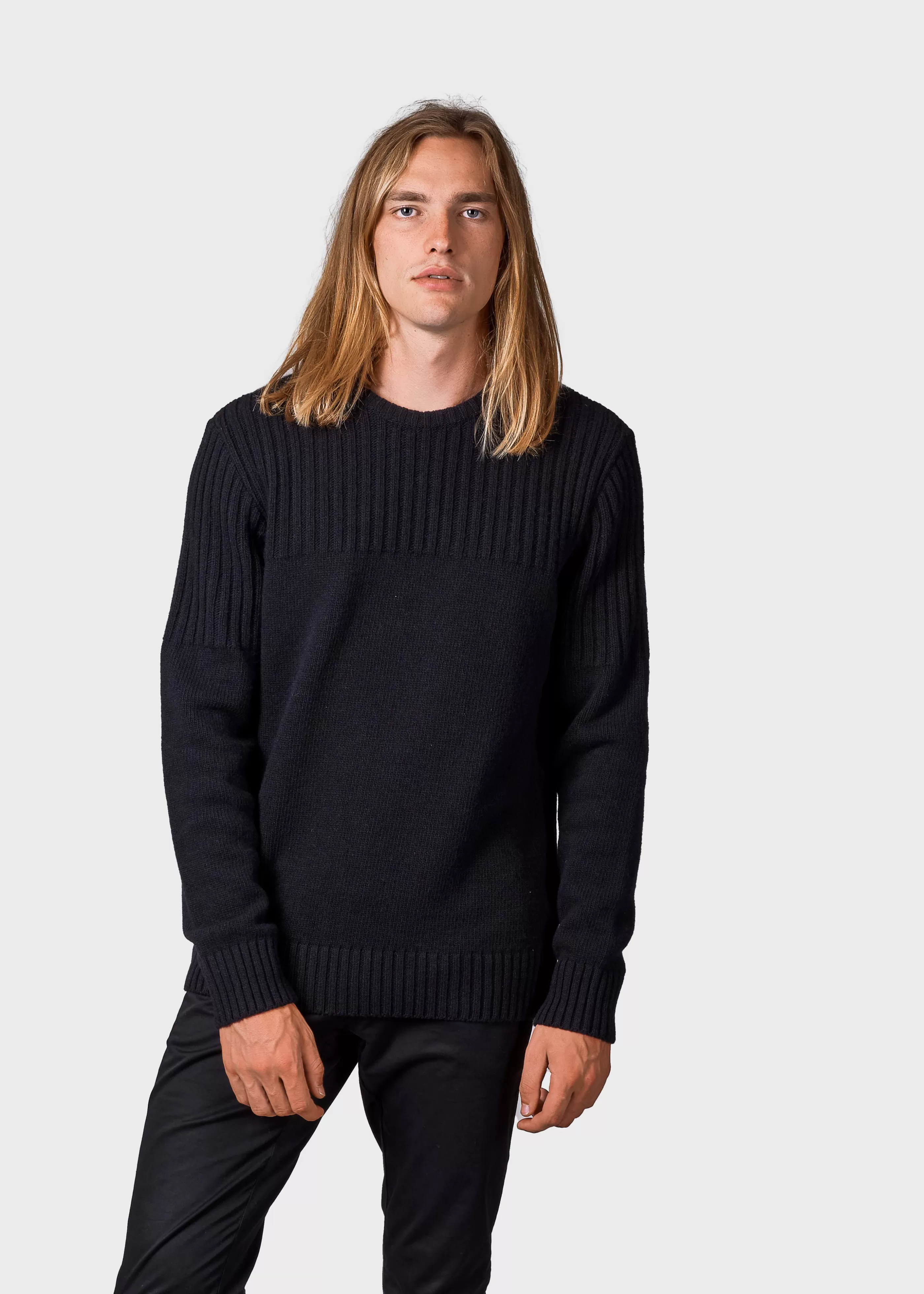 Klitmoller Collective Søren knit - Black- Strick