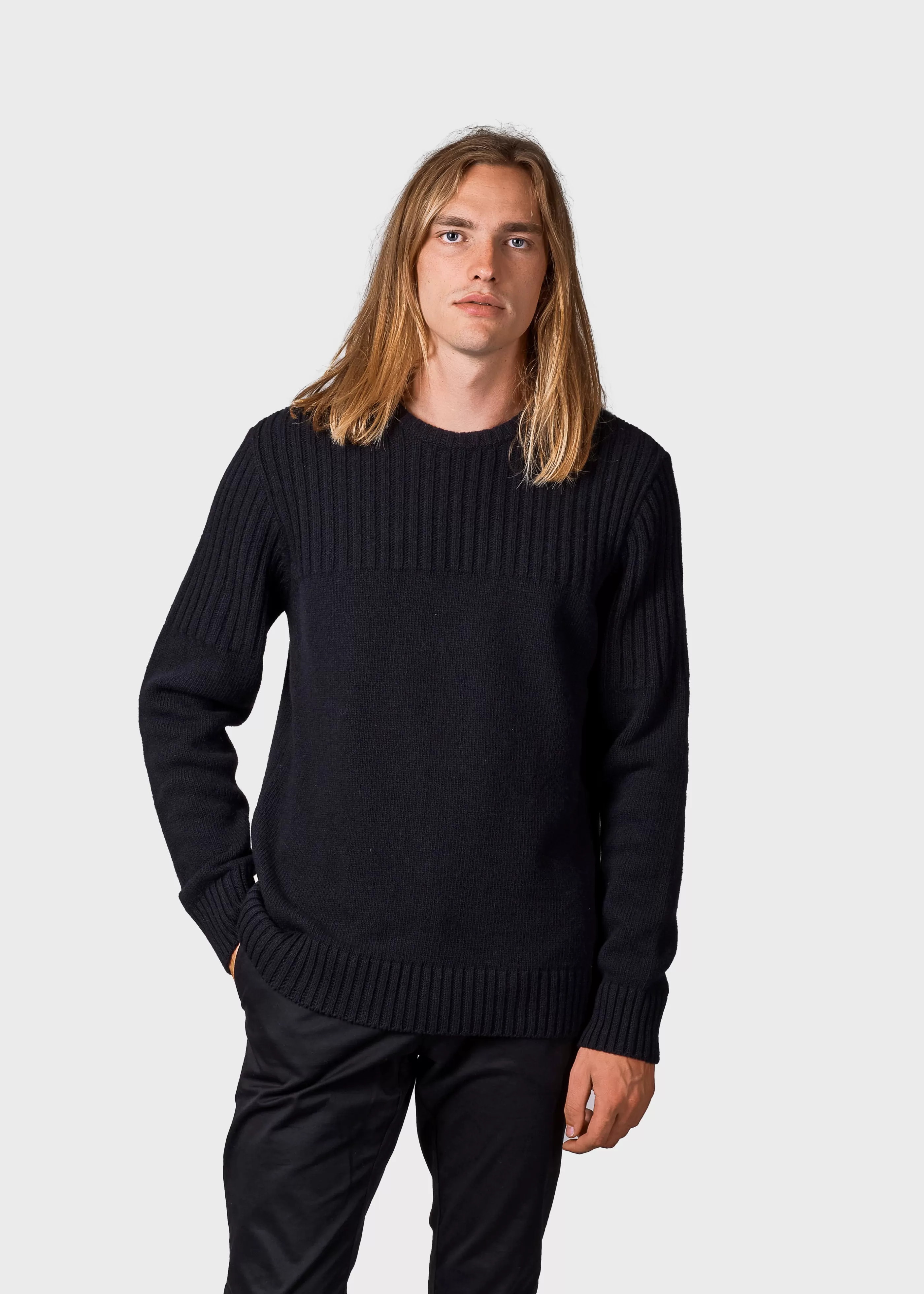 Klitmoller Collective Søren knit - Black- Strick