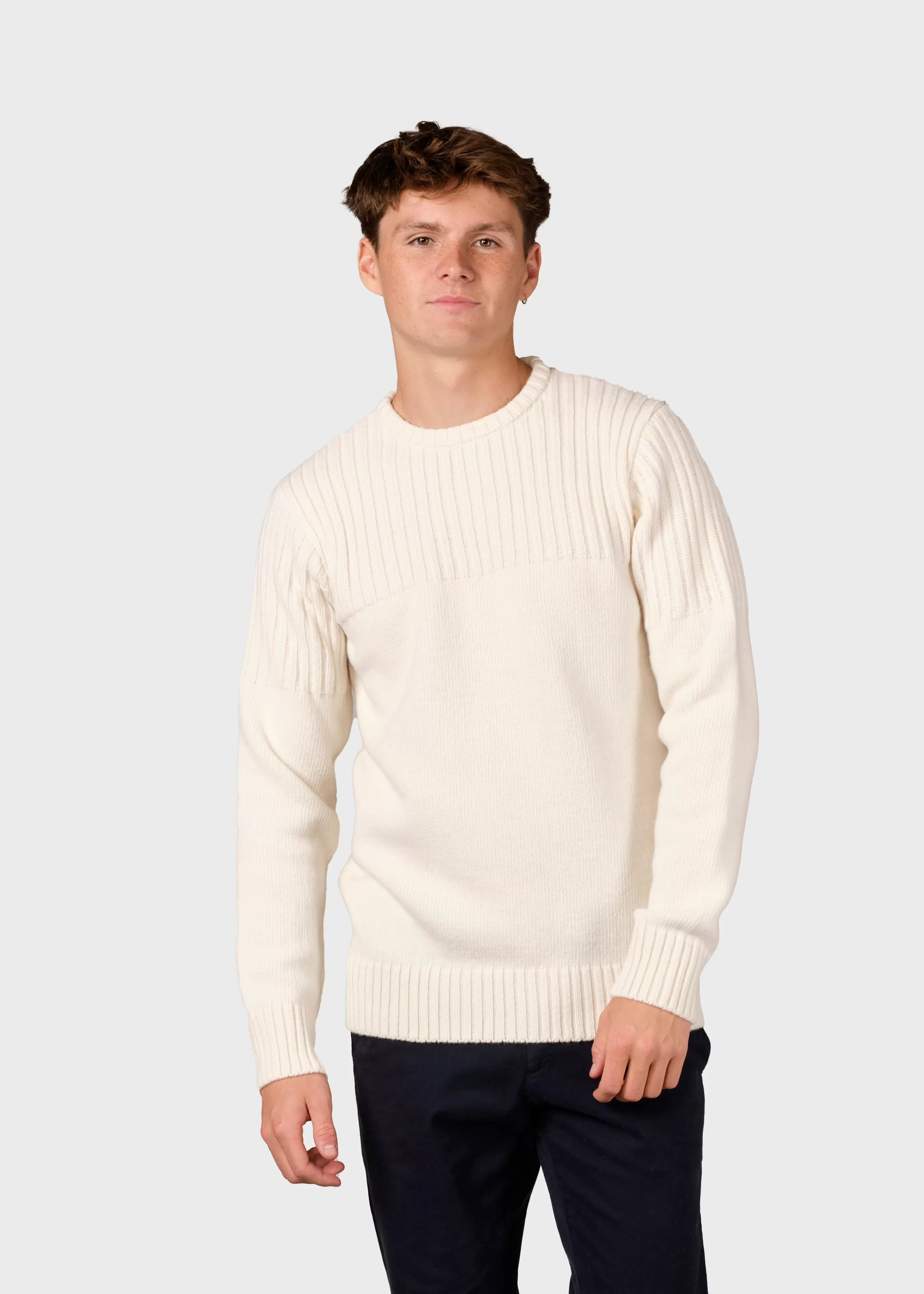 Klitmoller Collective Søren knit - Cream- Strick