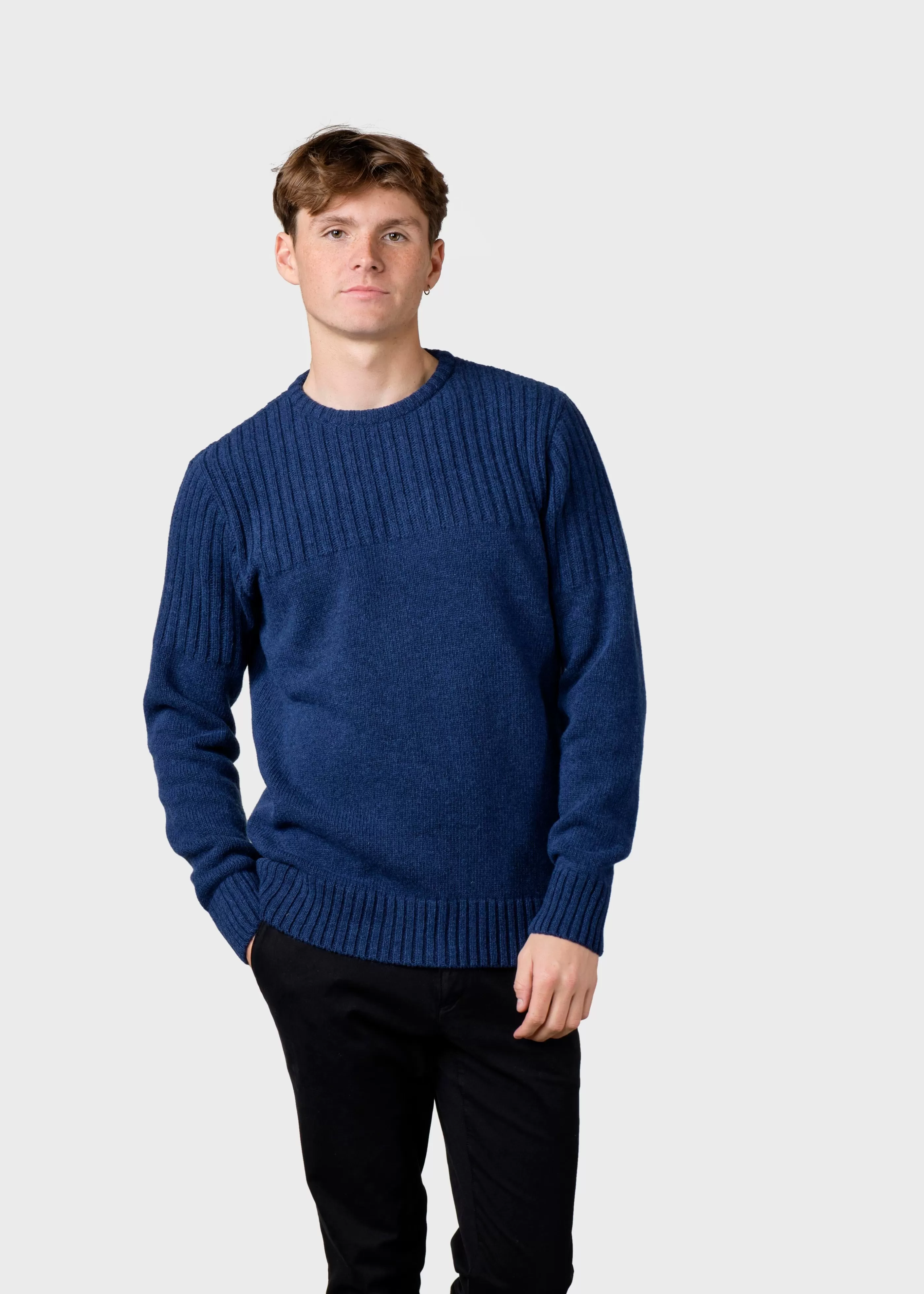 Klitmoller Collective Søren knit - Deep blue- Strick