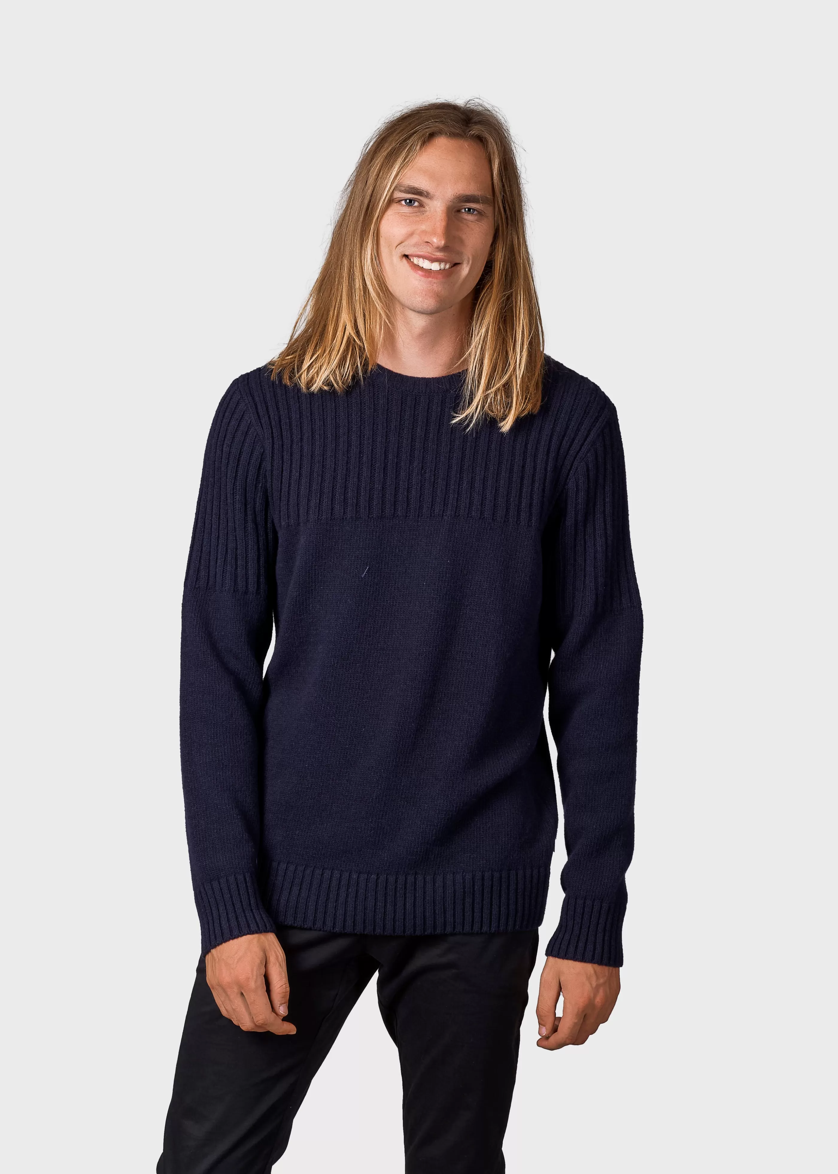 Klitmoller Collective Søren knit - Navy- Strick