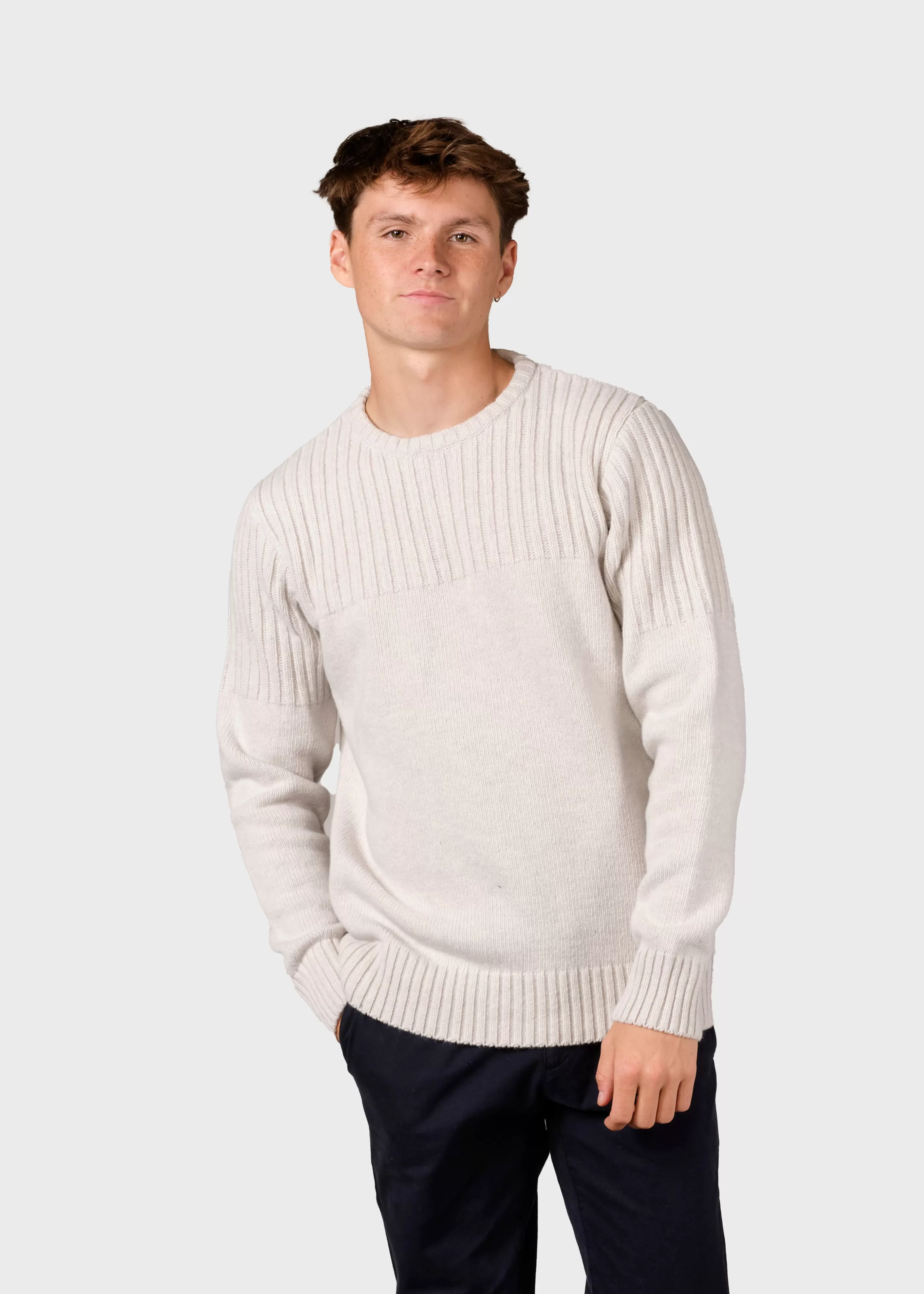 Klitmoller Collective Søren knit - Pastel grey- Strick